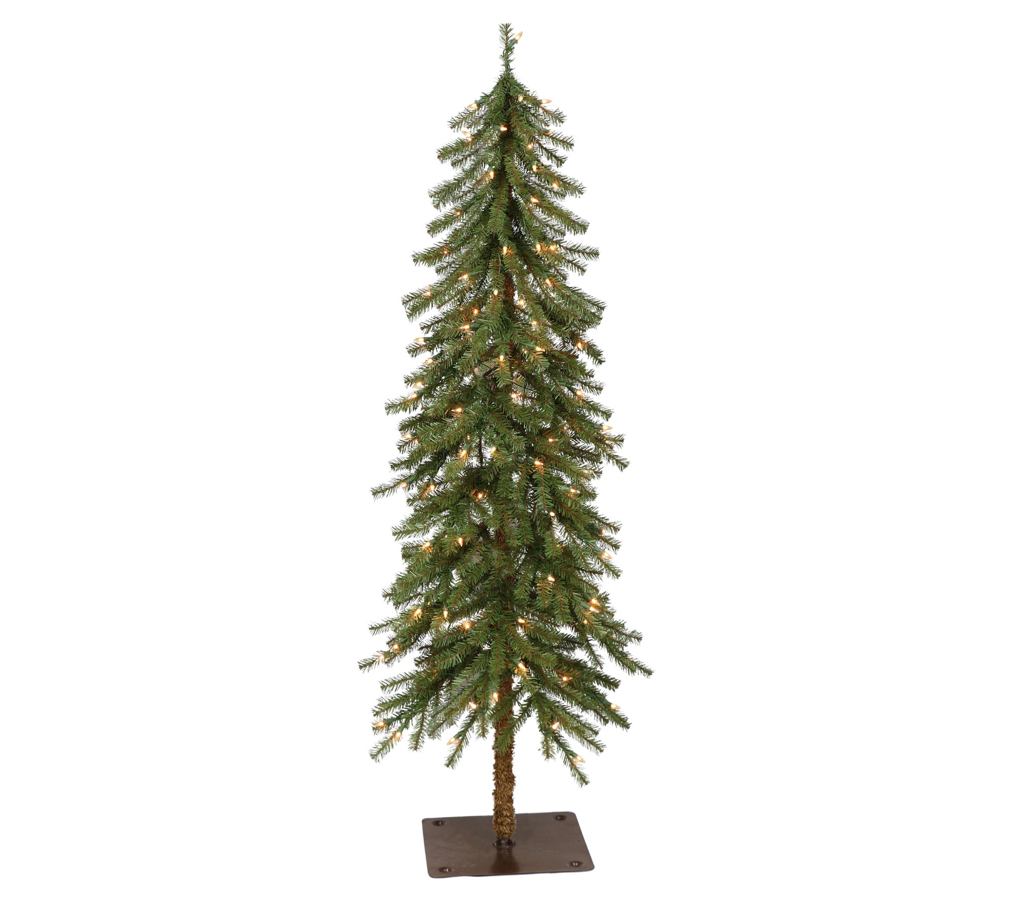 Puleo Pre-Lit 4' Alpine Artificial Christmas Tree w/100 Light