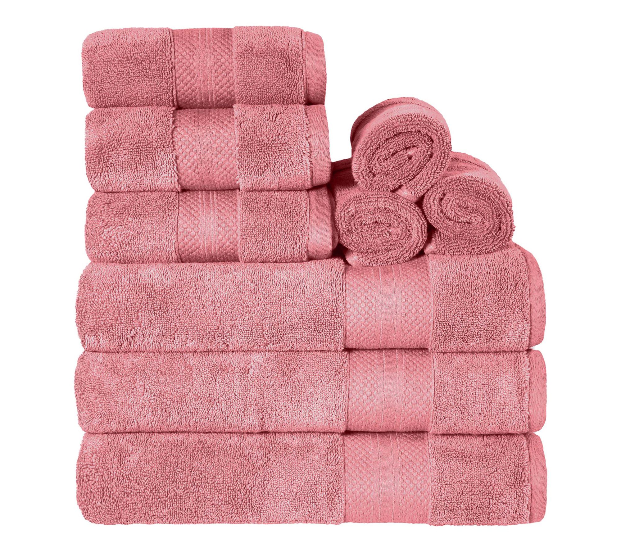 Superior Turkish Cotton 9-Piece Solid Absorbenowel Set