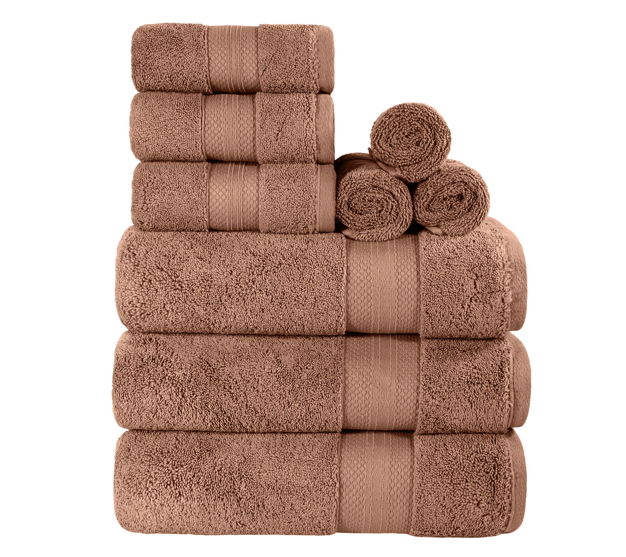 Superior Turkish Cotton 9-Piece Solid Absorbenowel Set