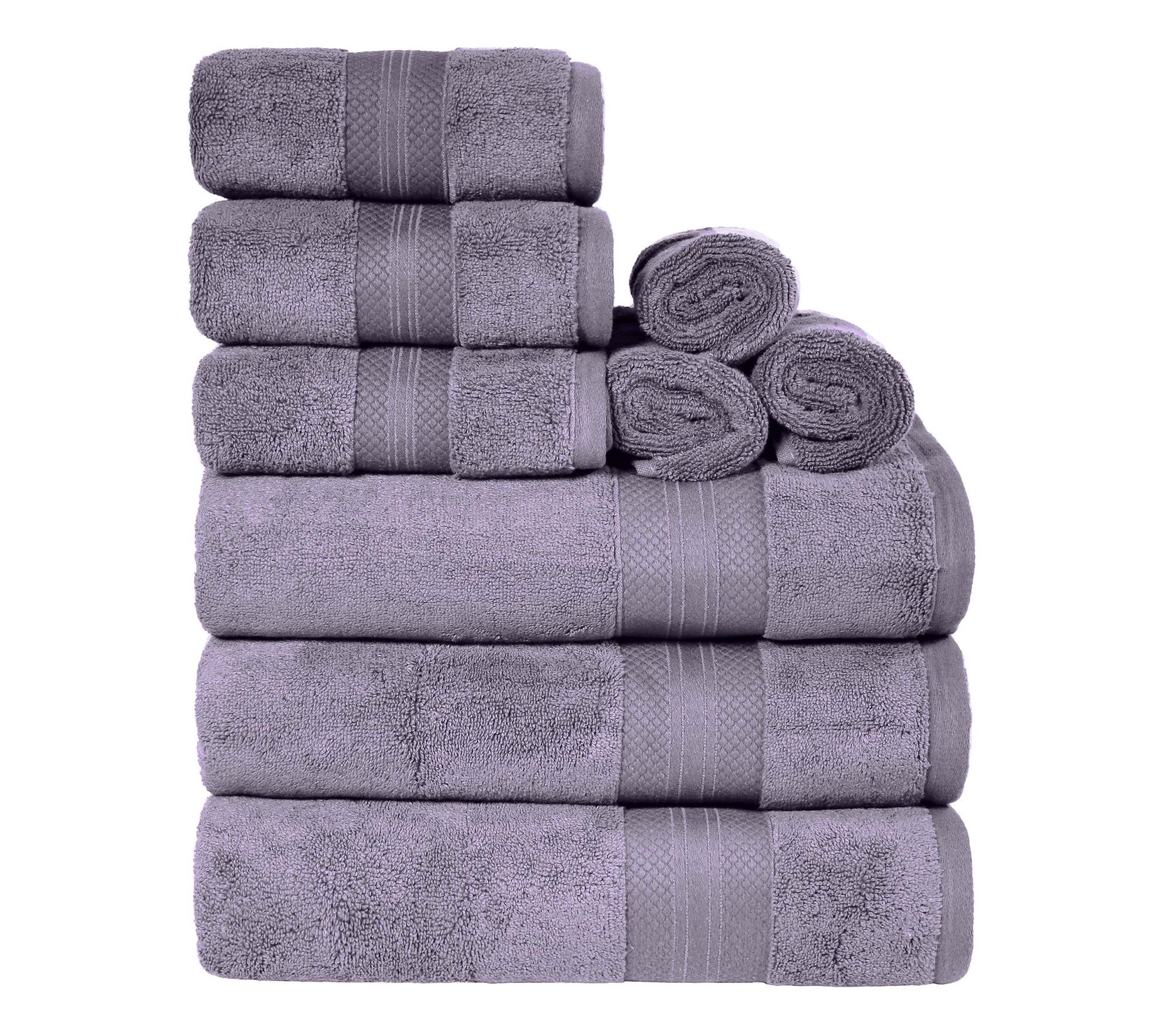 Superior Turkish Cotton 9-Piece Solid Absorbenowel Set