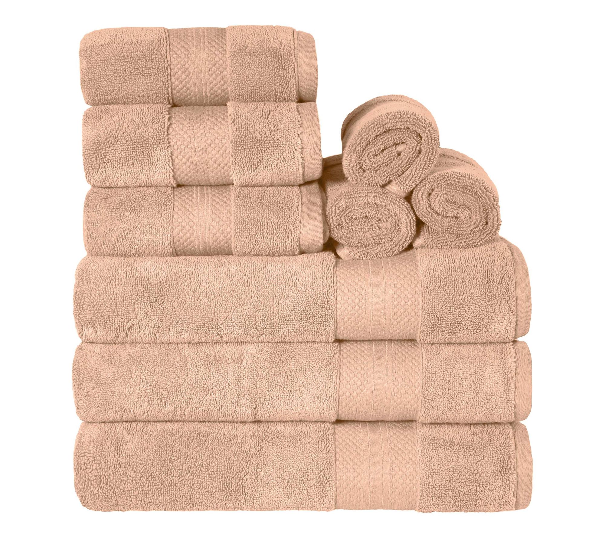 Superior Turkish Cotton 9-Piece Solid Absorbenwel Set