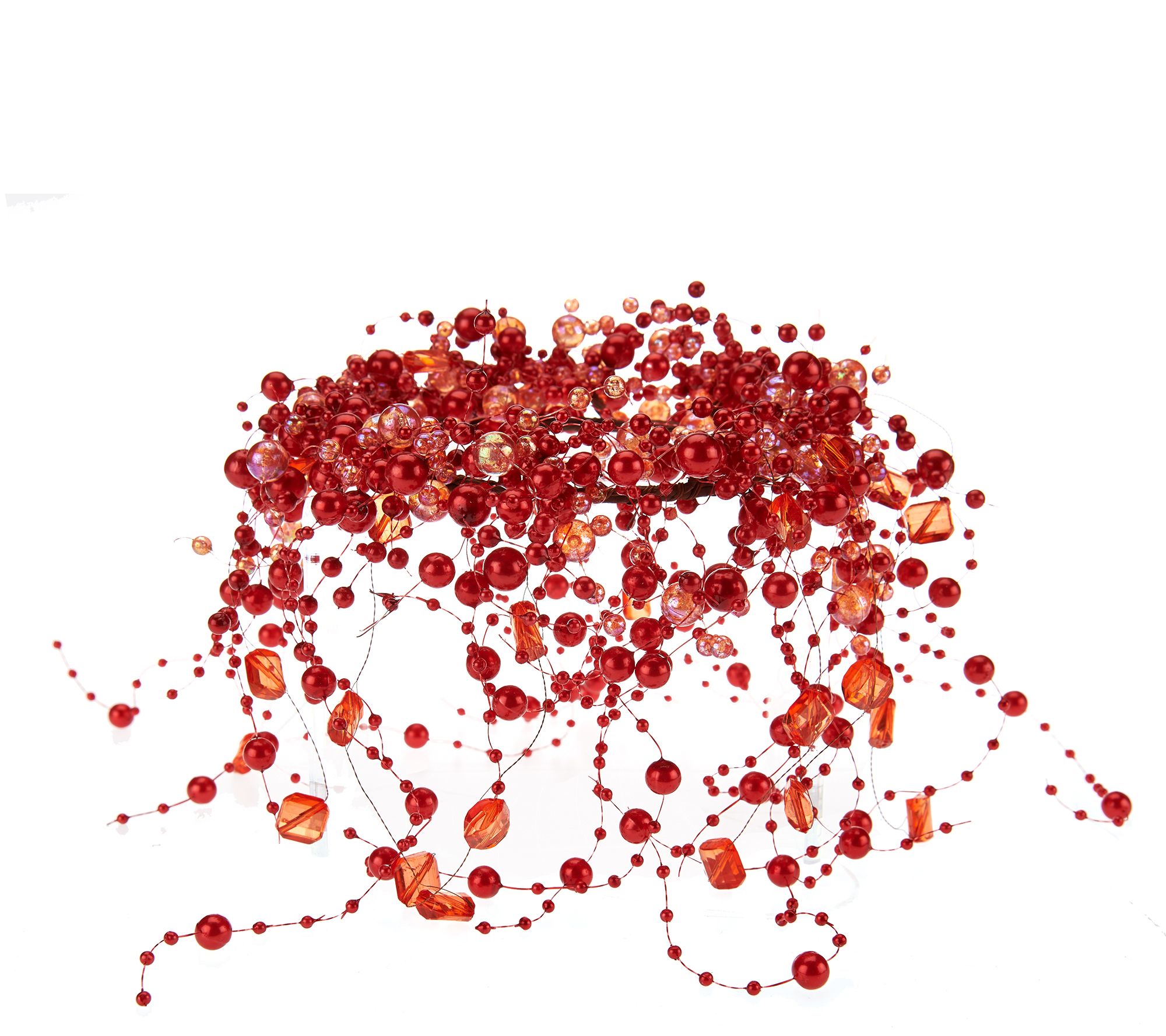 Set of 3 Cascading Pearl Candle Rings by Valerie