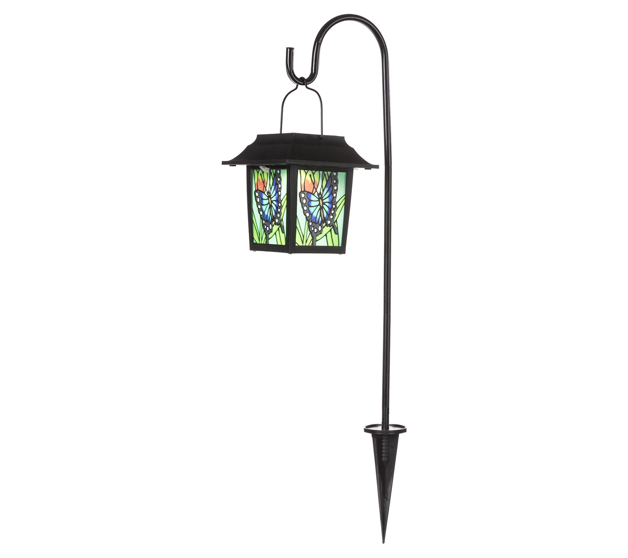 Glitzhome Decorative Solar LED Pathway Light Ga rden Stake