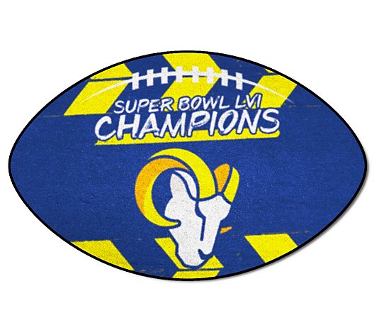 Los Angeles Rams Super Bowl LVI Football Mat