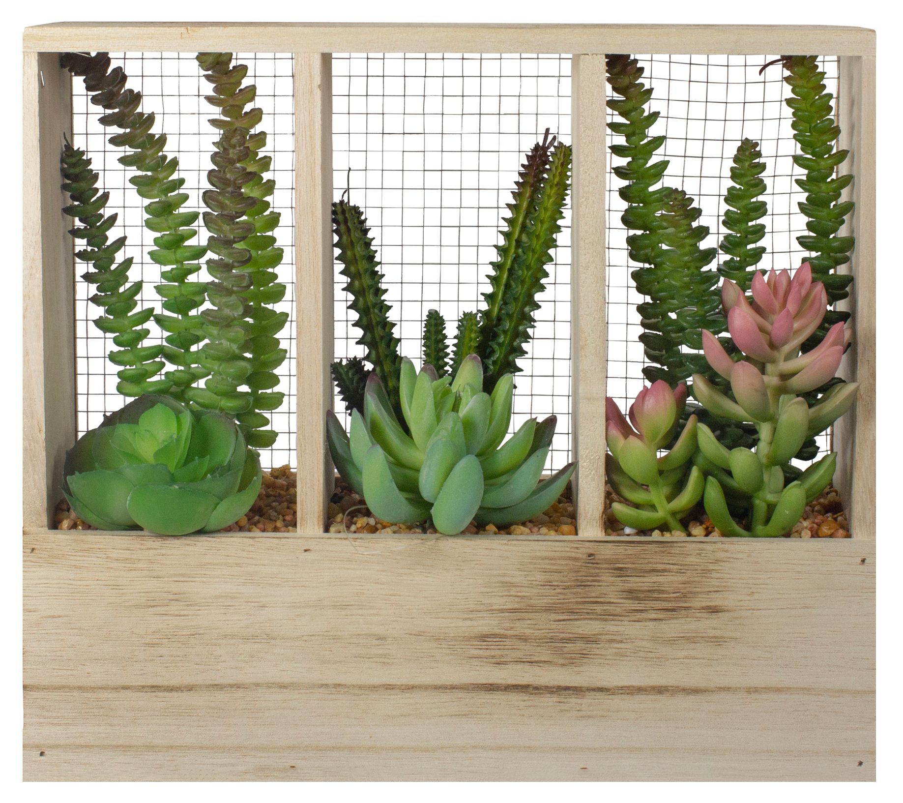 Northlight 11" Artificial Succulent Arrangementin Planter