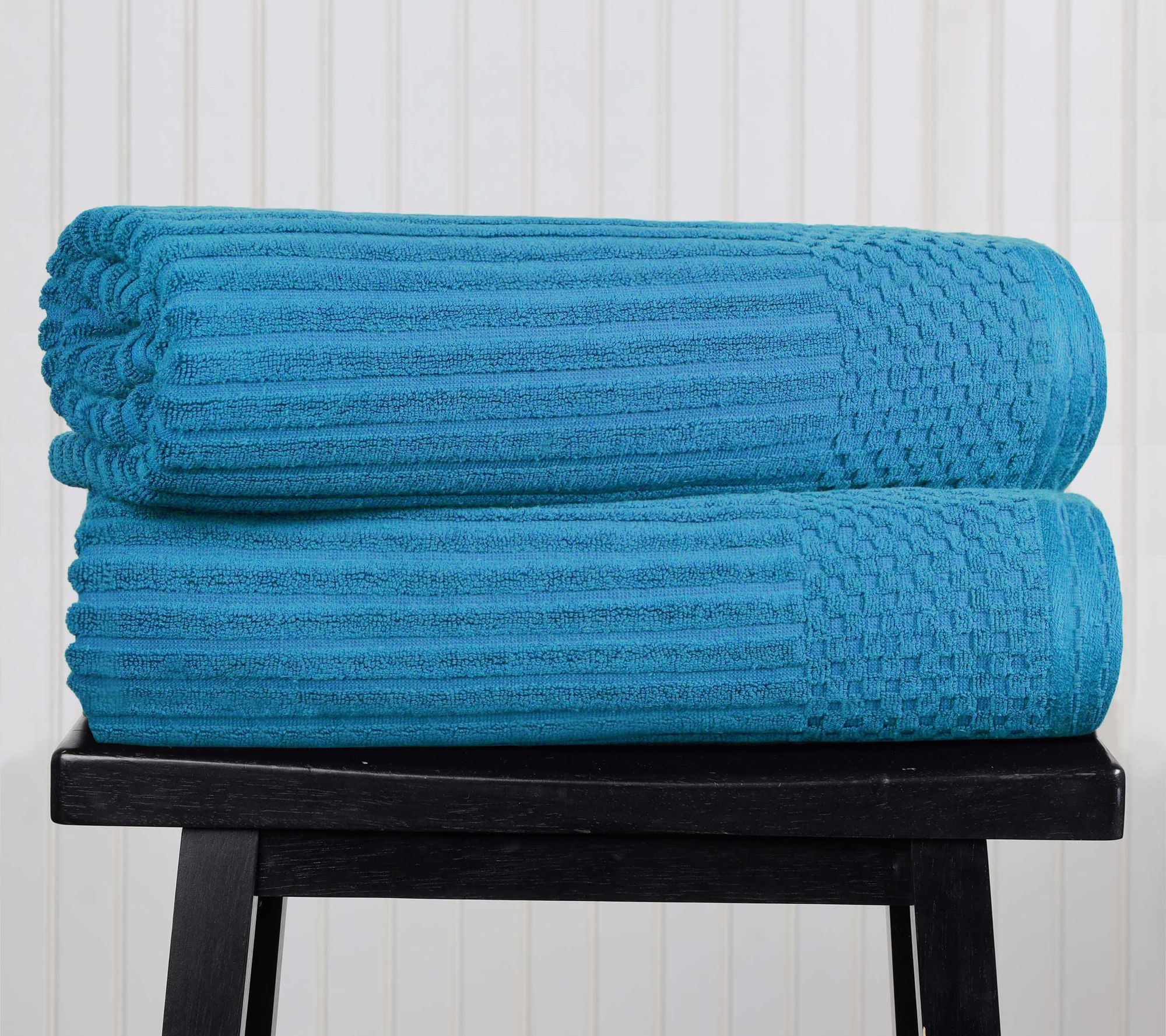Superior Cotton Absorbent 2-Piece Textured BathSheet Set