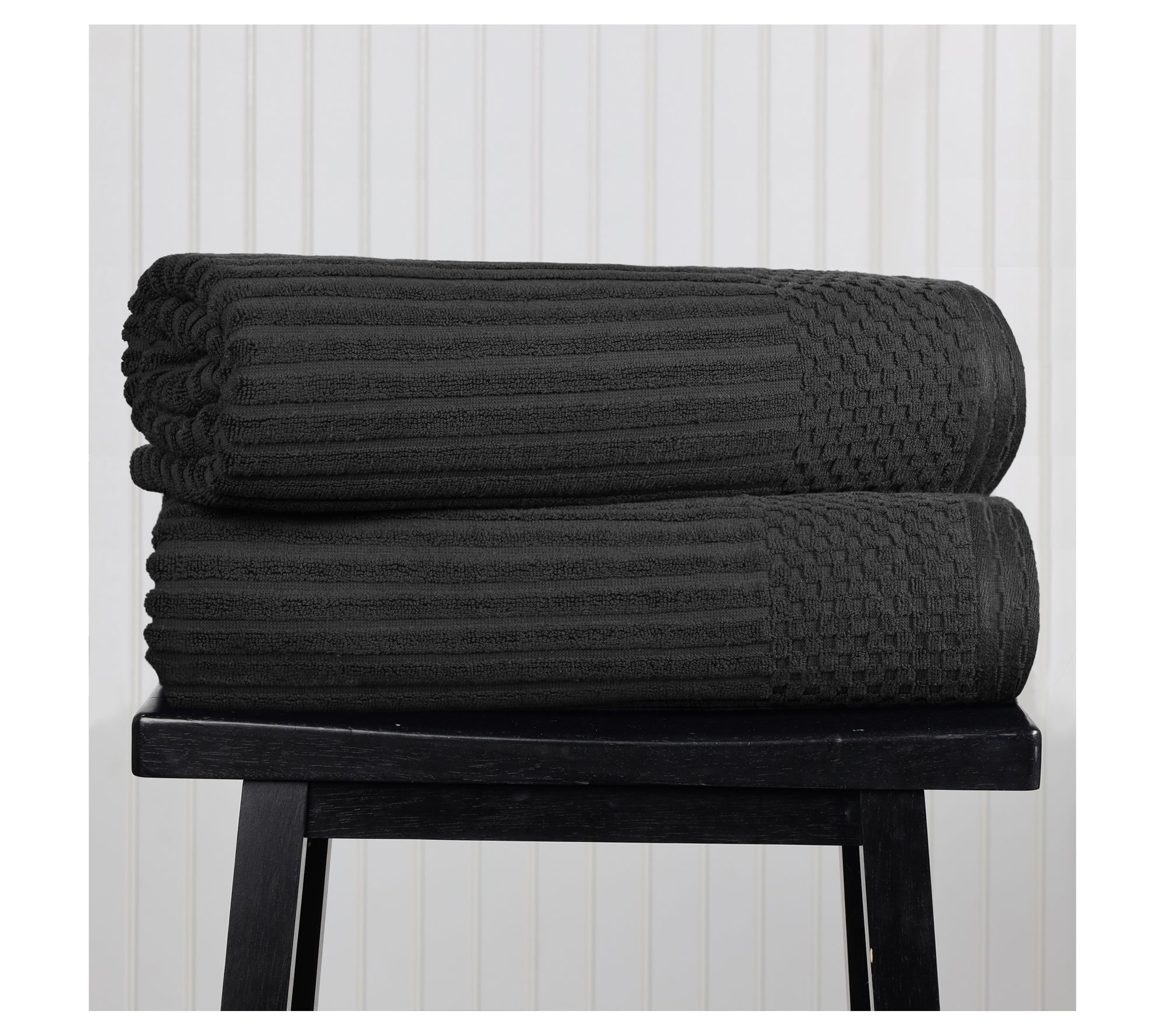 Superior Cotton Absorbent 2-Piece Textured BathSheet Set