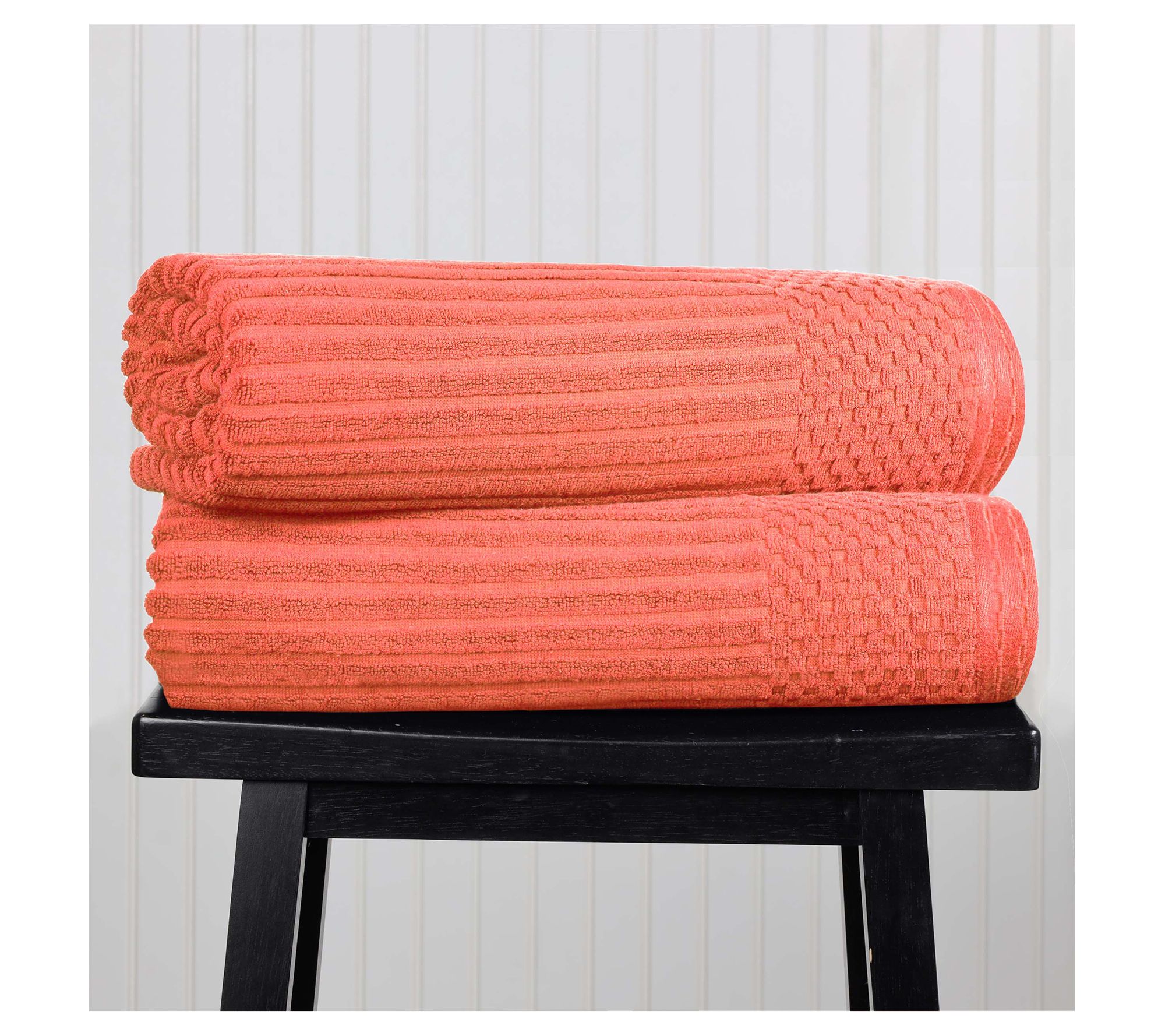 Superior Cotton Absorbent 2-Piece Textured BathSheet Set