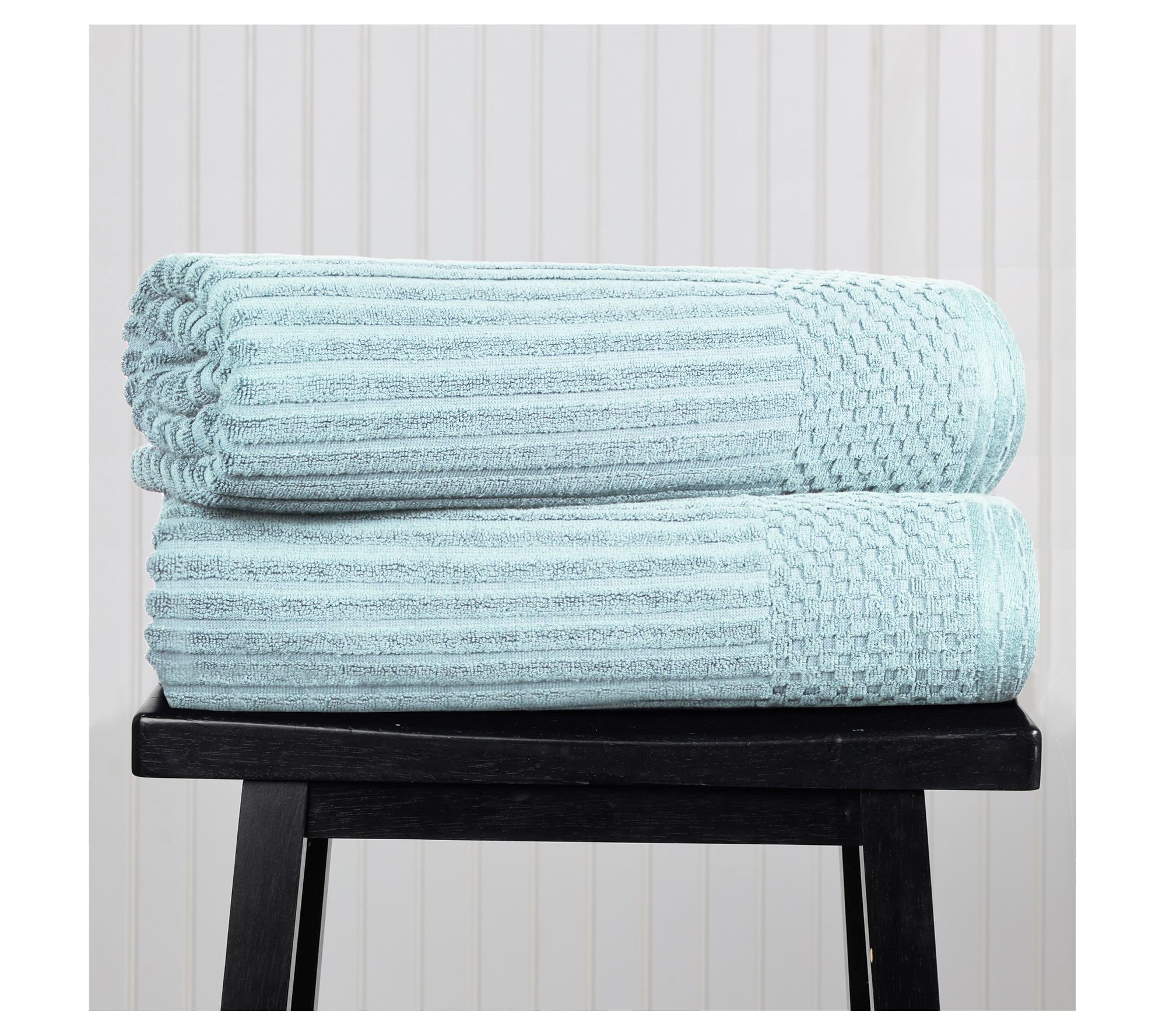 Superior Cotton Absorbent 2-Piece Textured BathSheet Set