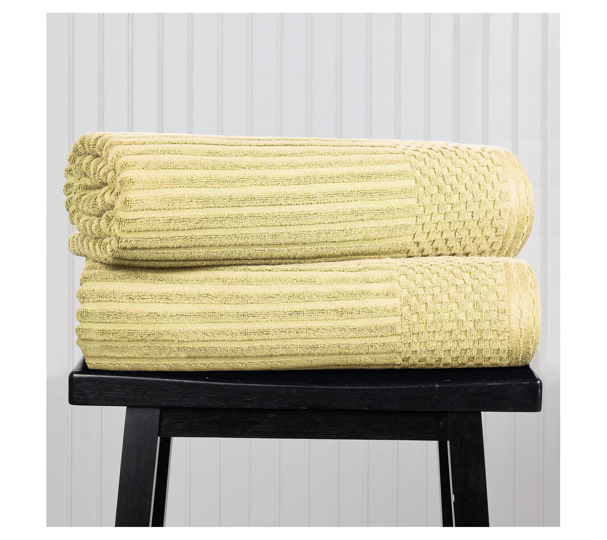 Superior Cotton Absorbent 2-Piece Textured BathSheet Set