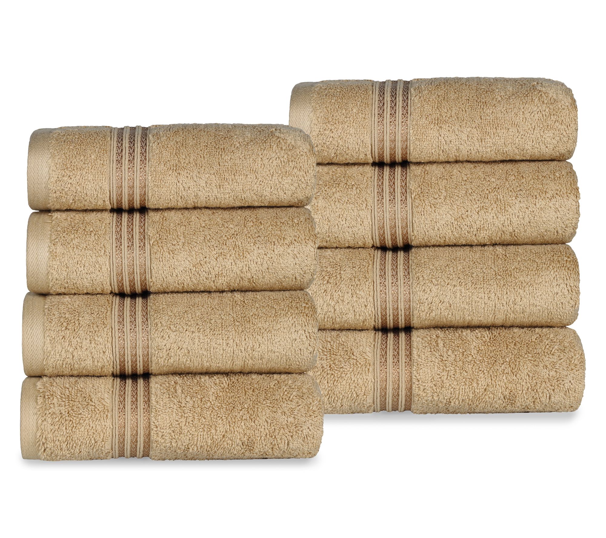 Superior Egyptian Cotton 8-Piece Heritage Hand Towel Set