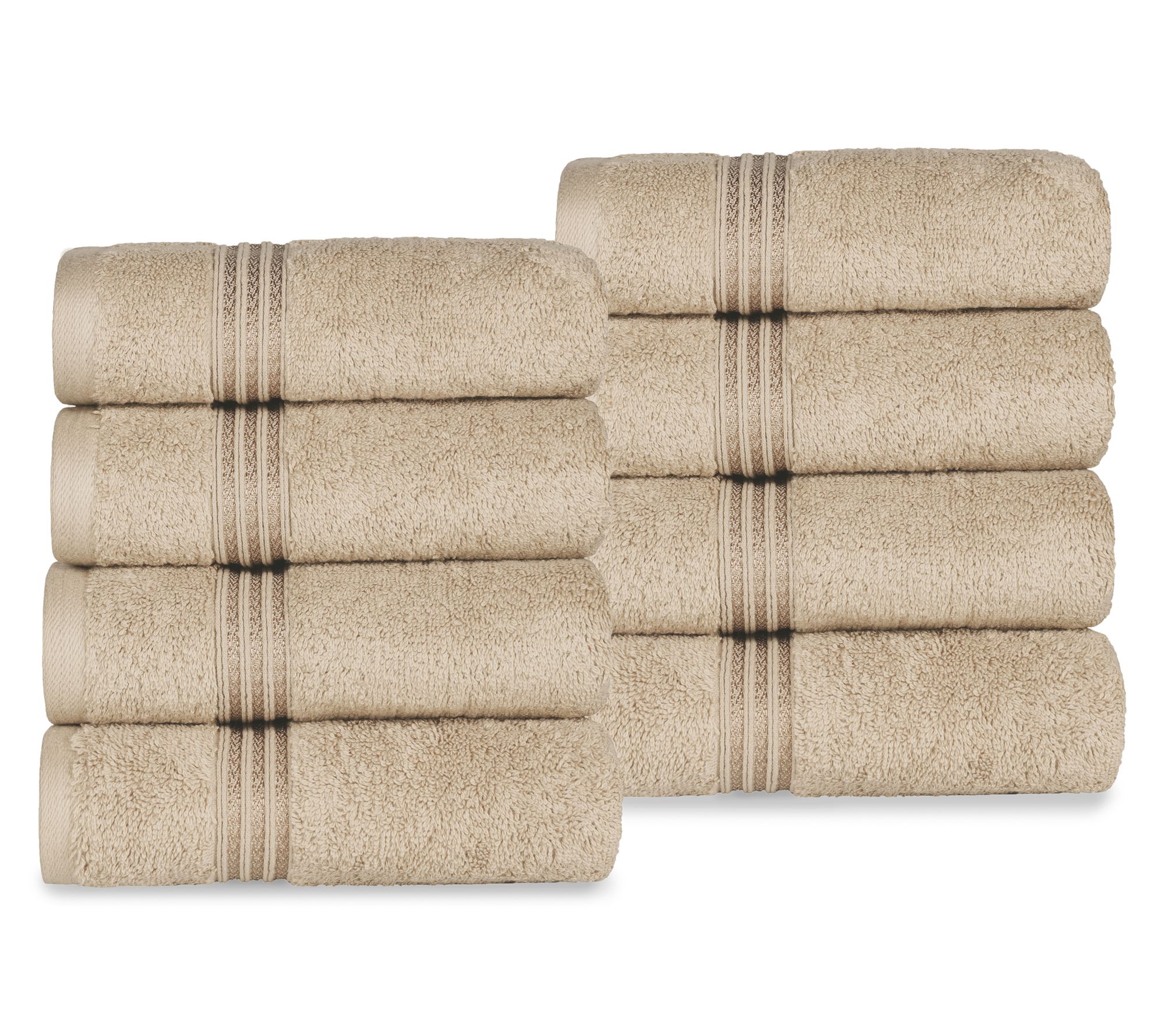 Superior Egyptian Cotton 8-Piece Heritage Handwel Set