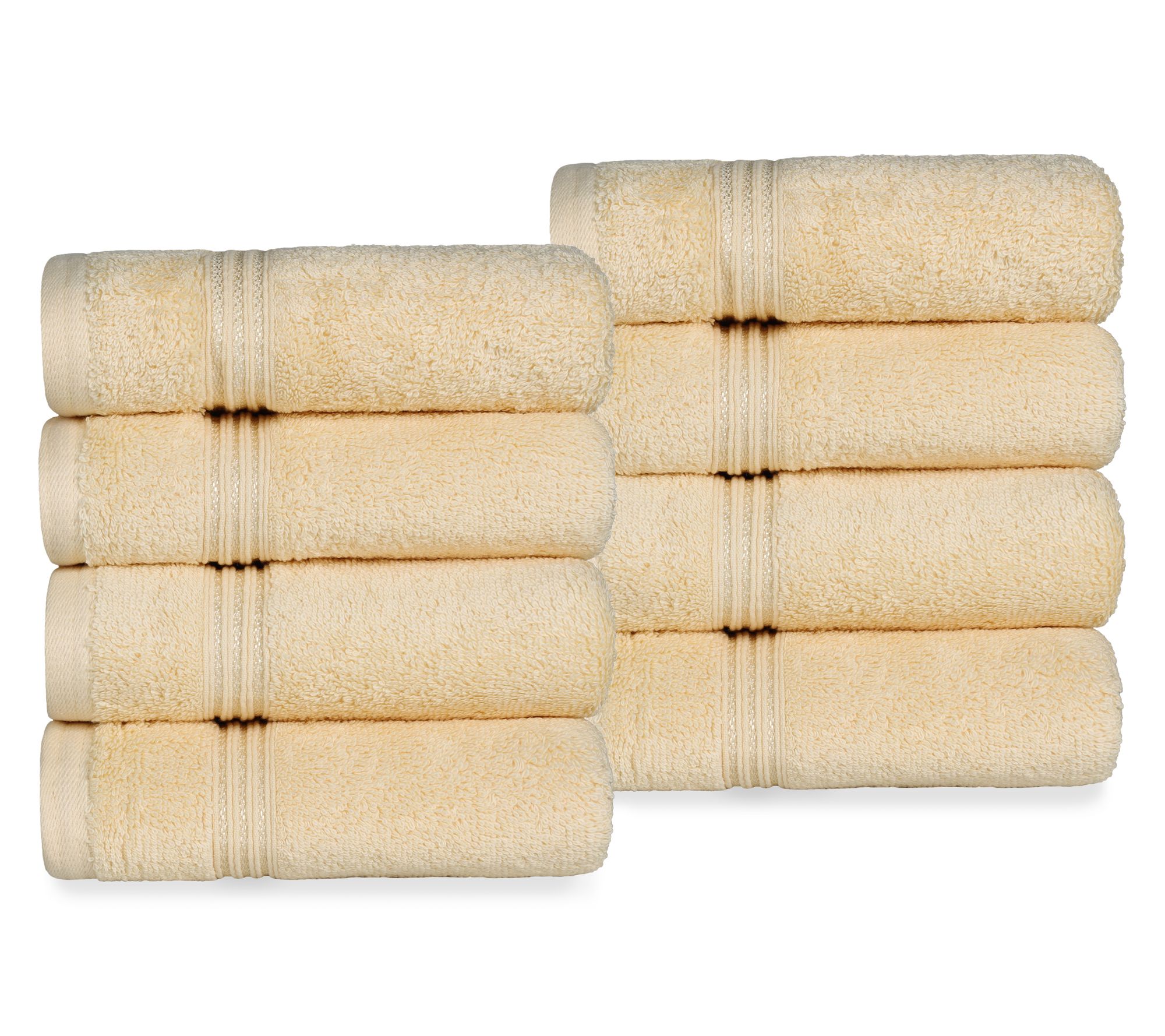 Superior Egyptian Cotton 8-Piece Heritage Hand Towel Set