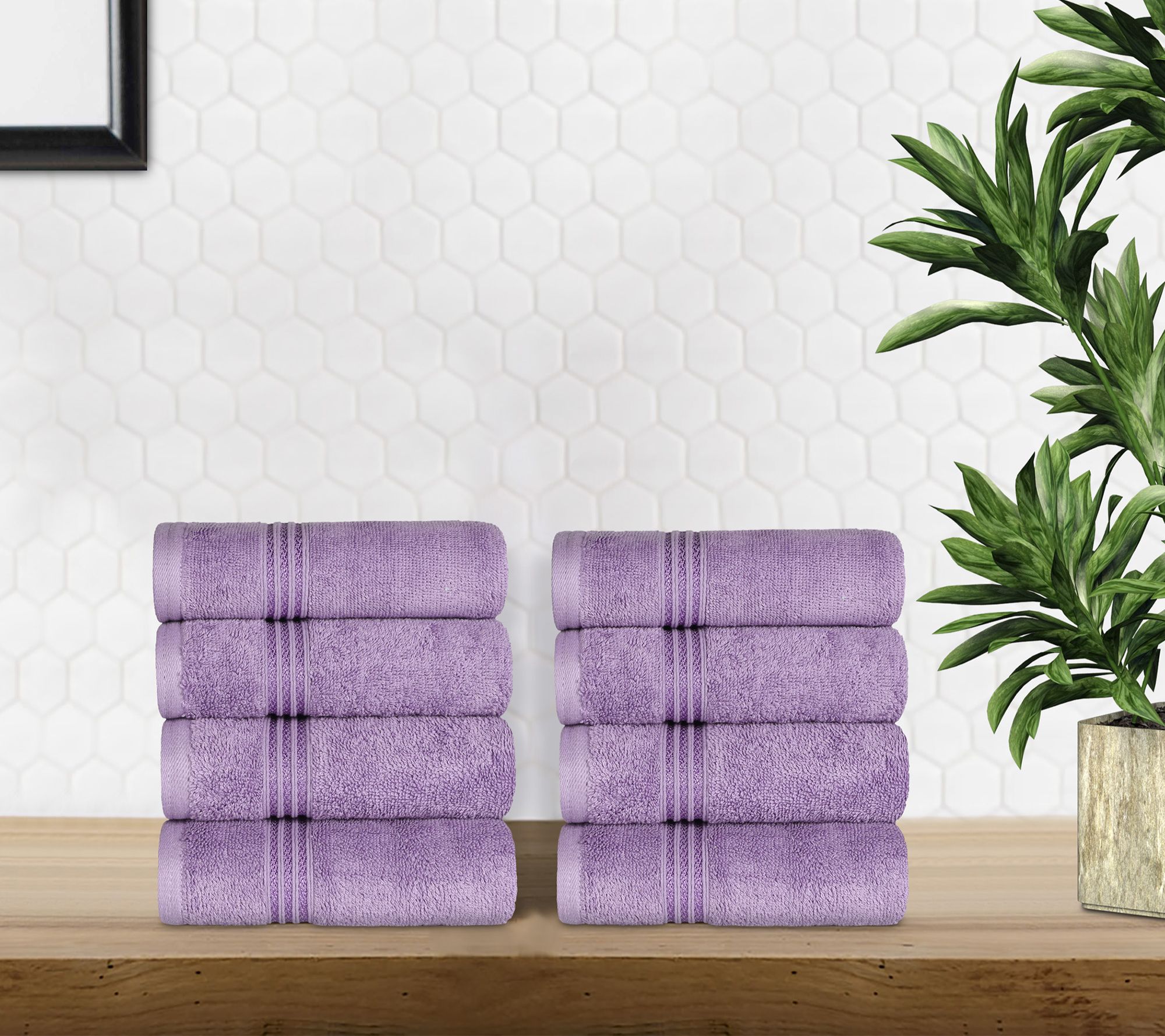 Superior Egyptian Cotton 8-Piece Heritage Handwel Set