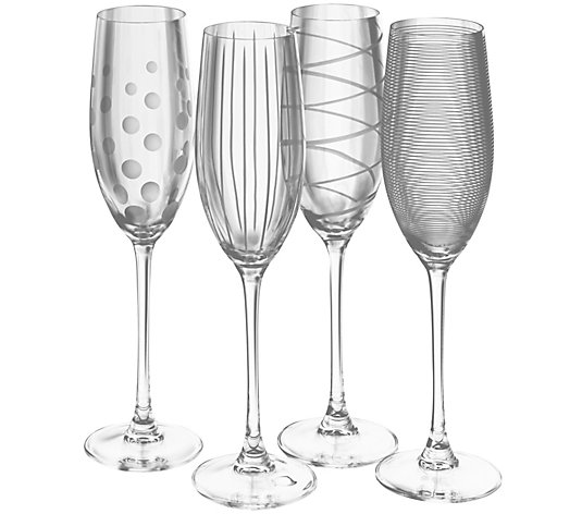 Mikasa Set of 4 Flutes - Cheers Collection