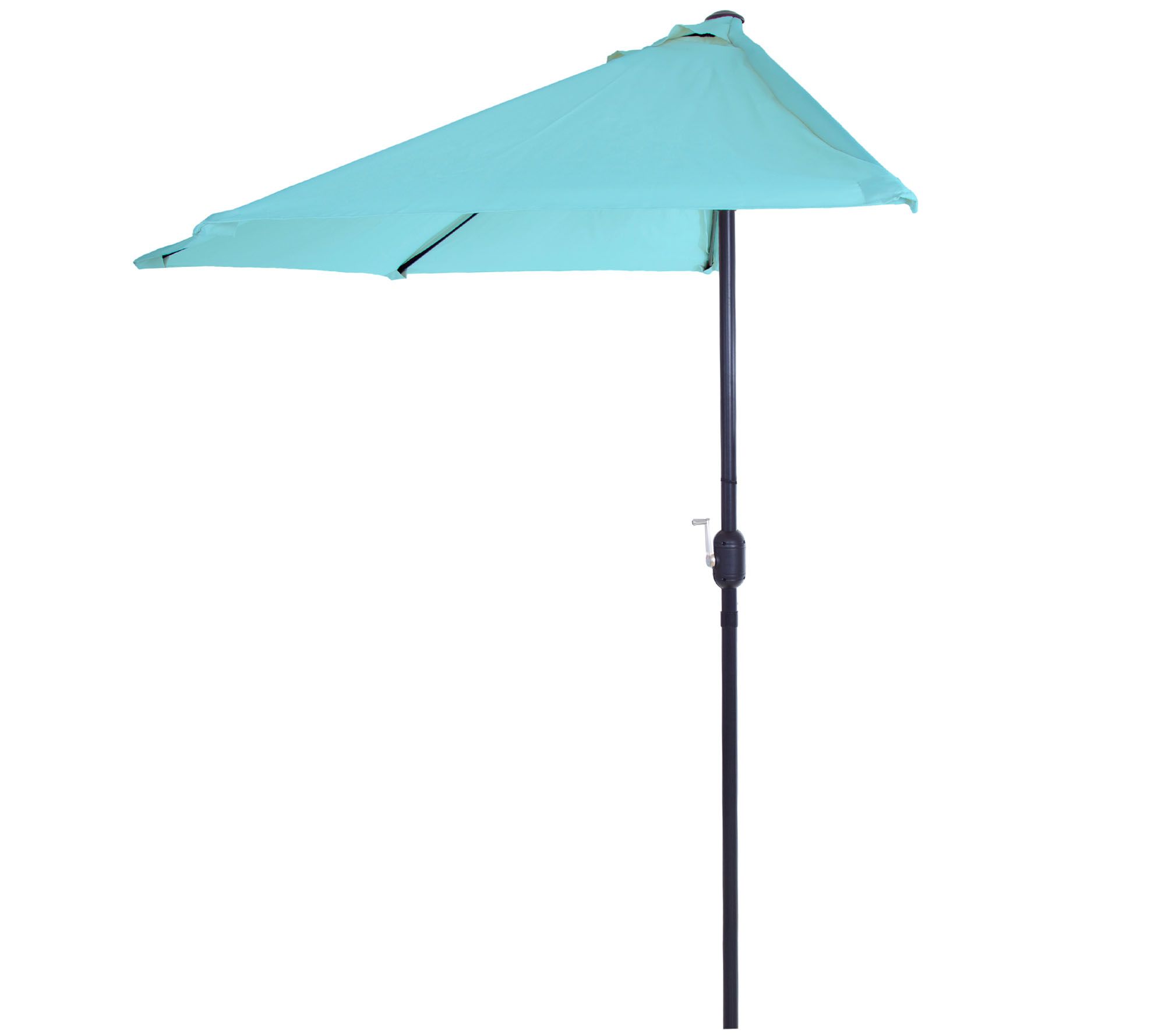Pure Garden 9-Foot Half-Round Patio Umbrella -lue