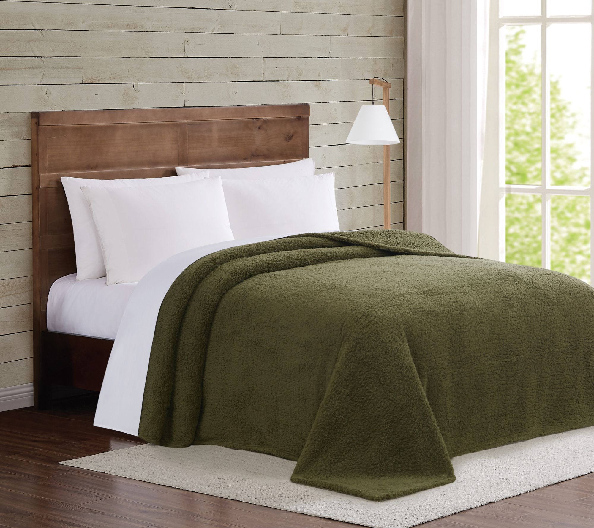 Brooklyn Loom Marshmallow Sherpa King Blanket