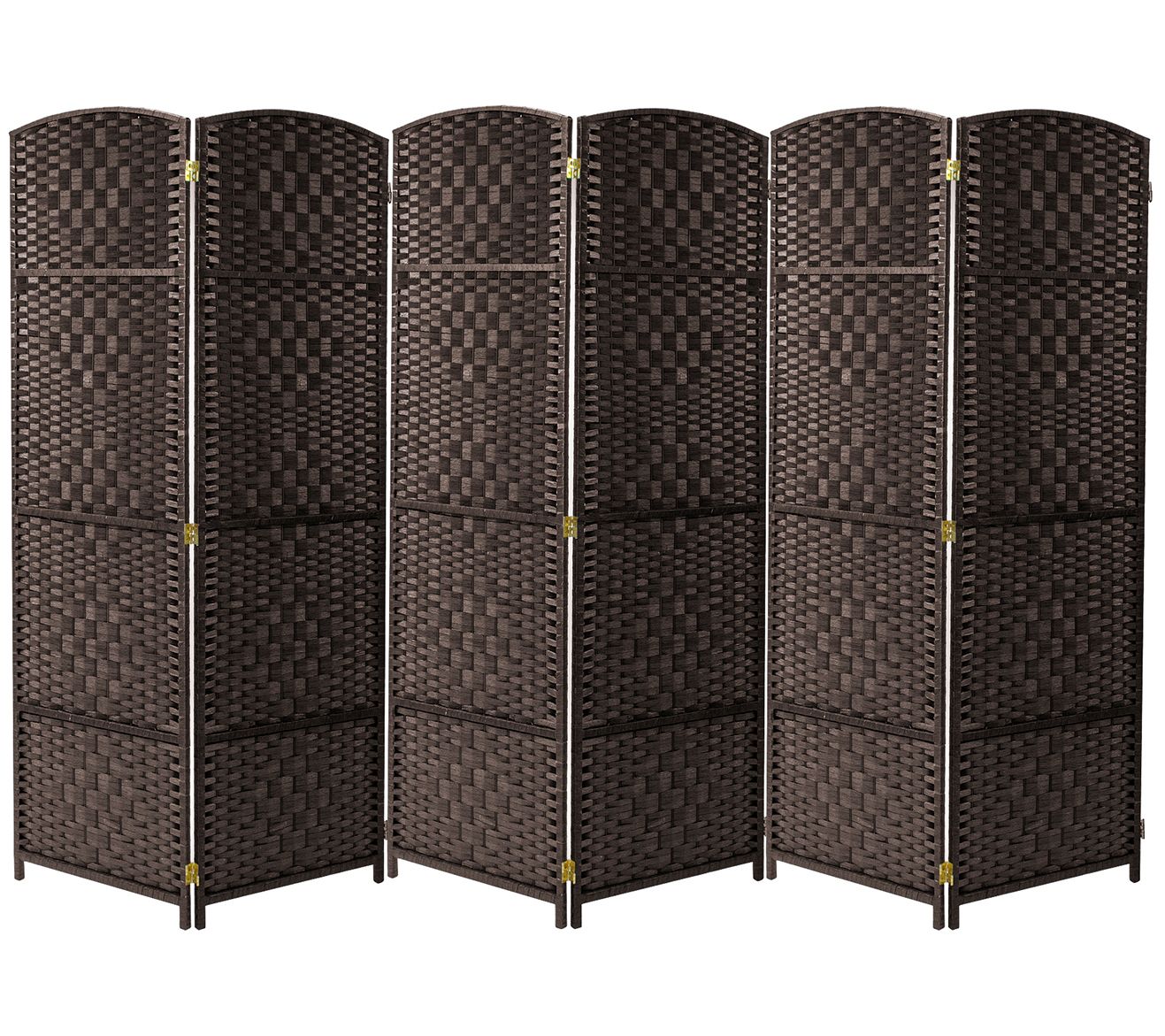 Sorbus Extra Wide Diamond Weave Room Divider6 Panels