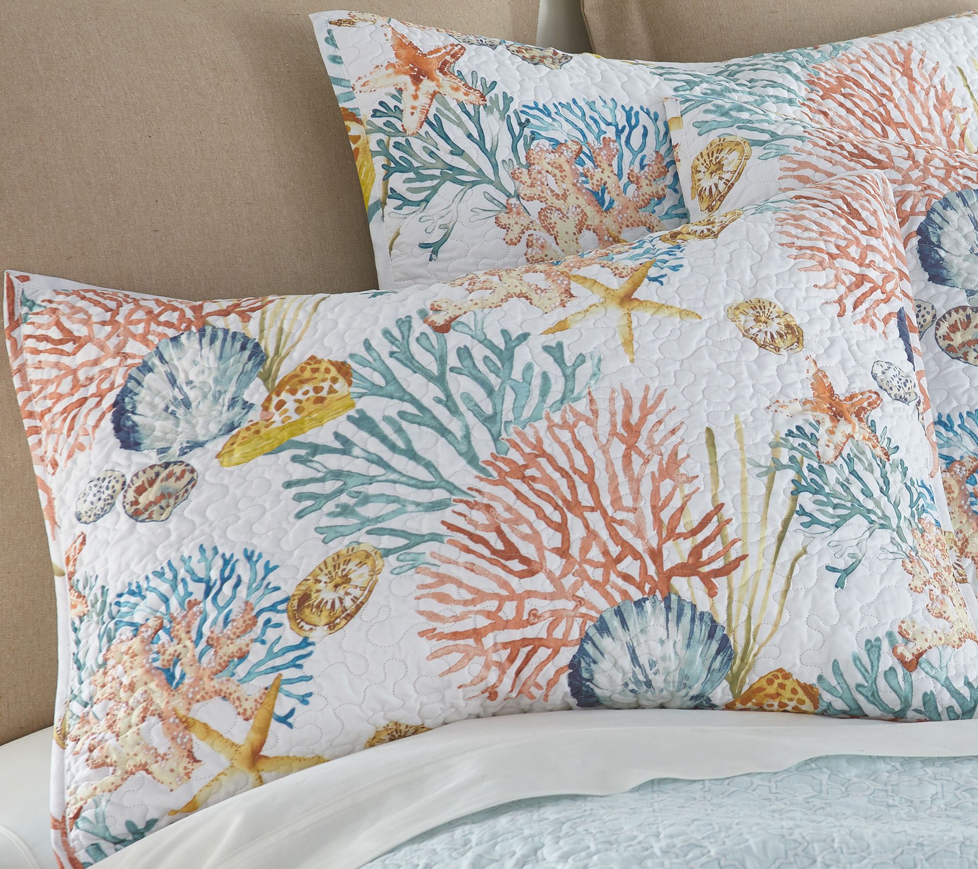 Levtex Home Bay Islands 3-Piece Coastal Full/Qu een Quilt Set - QVC.com