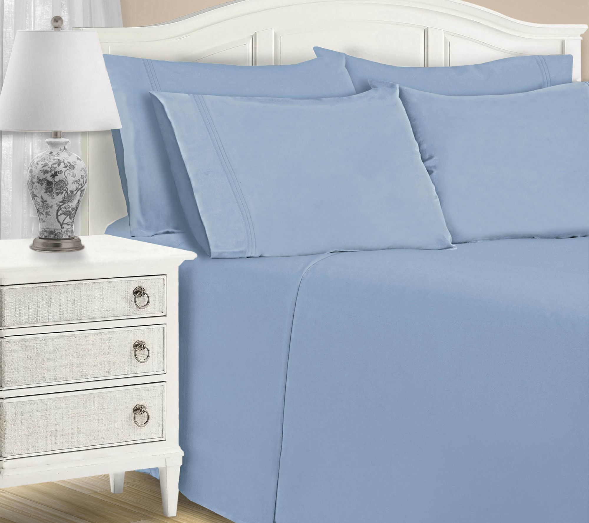 Superior 1500TC Cotton Blend 6-PC Deep Pocket Sheet Set, Full