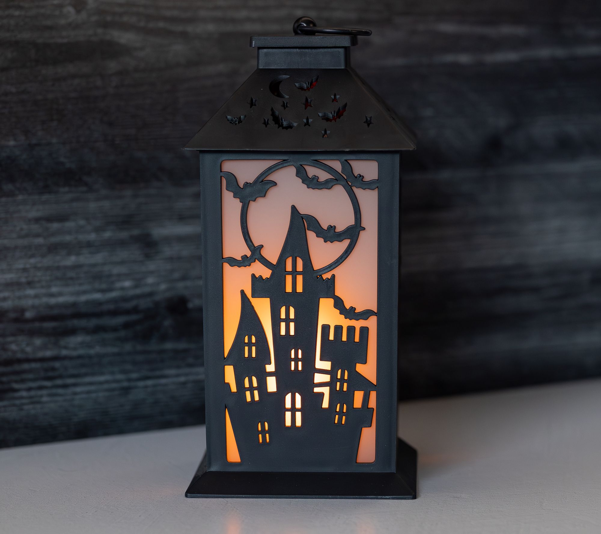 LumaBase BatteryOperated Flame Effect Halloween Lantern