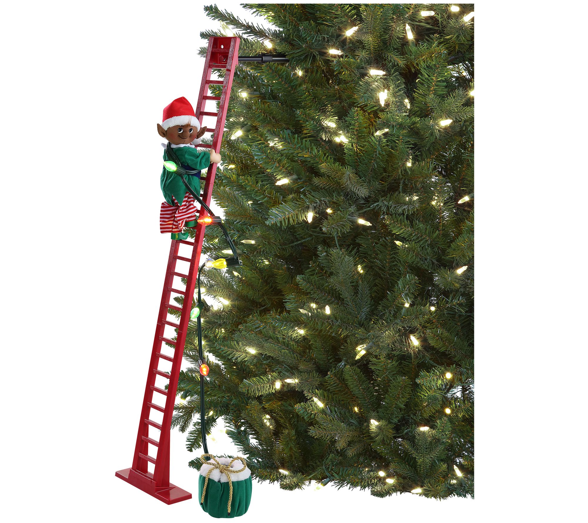Mr. Christmas 40" Animated & Musical Super Climbing Black Elf