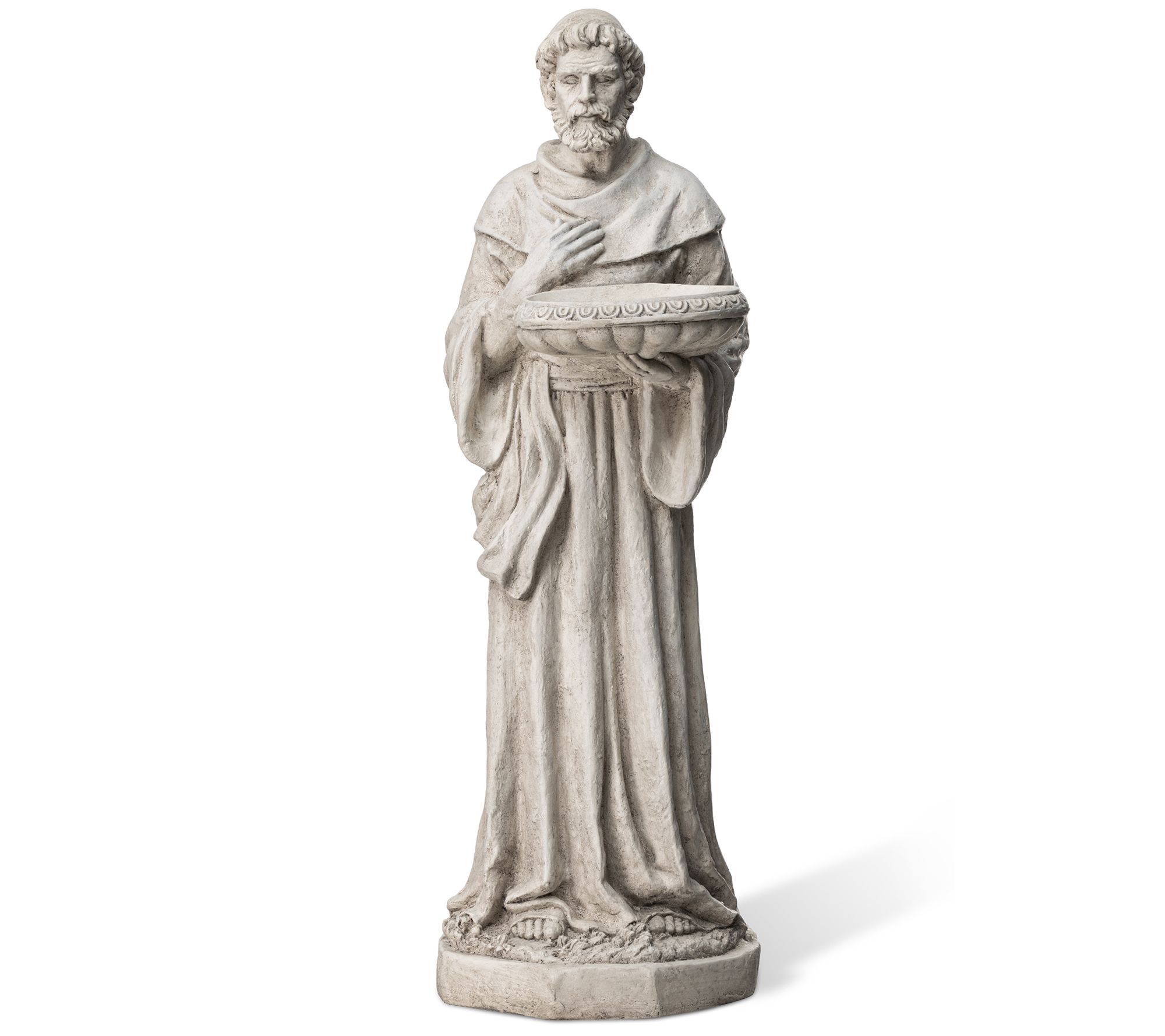 Glitzhome 32.75" MGO St. Francis Garden StatueWith Birdfeeder