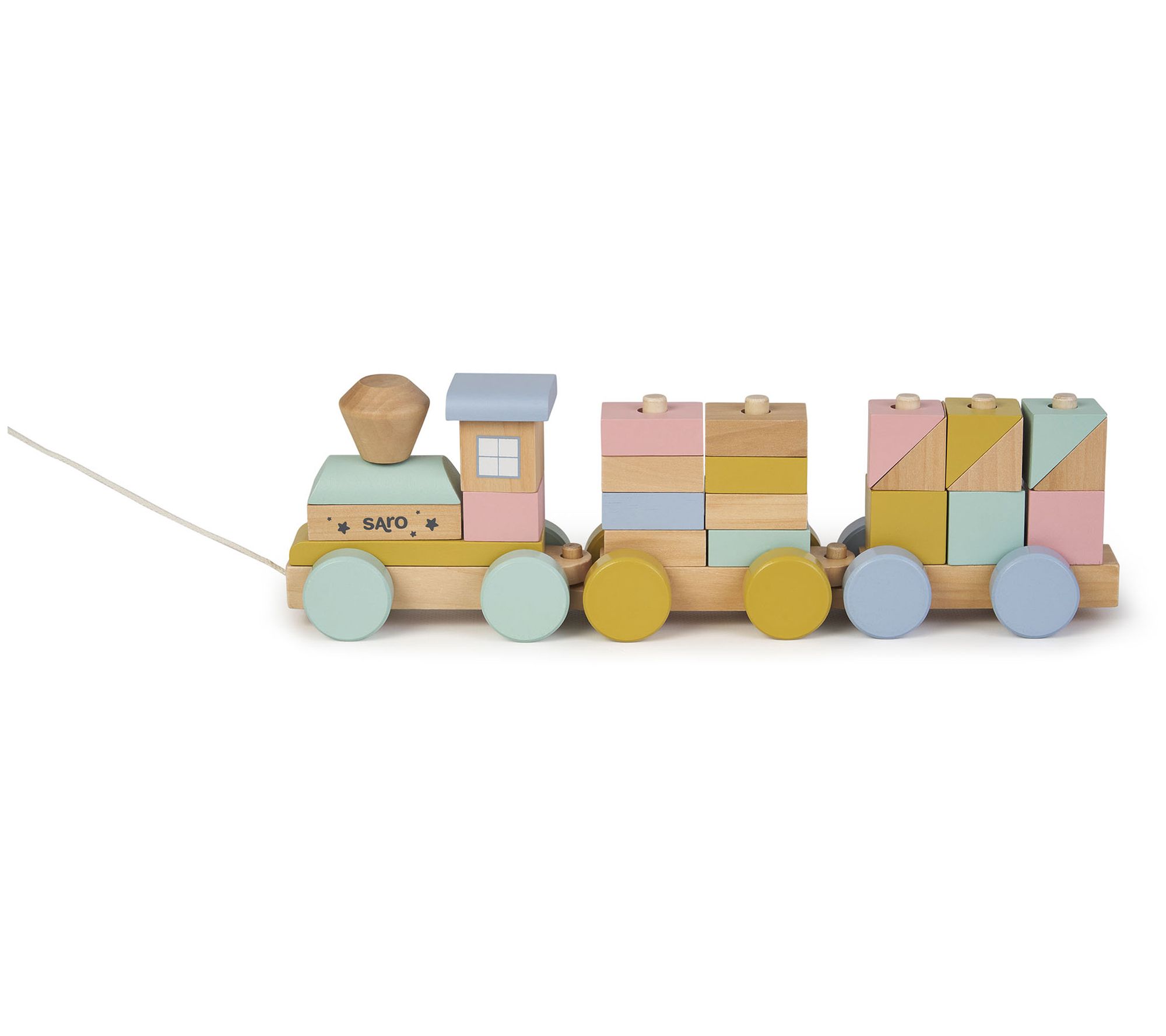SARO Classic Wooden Stacking Train