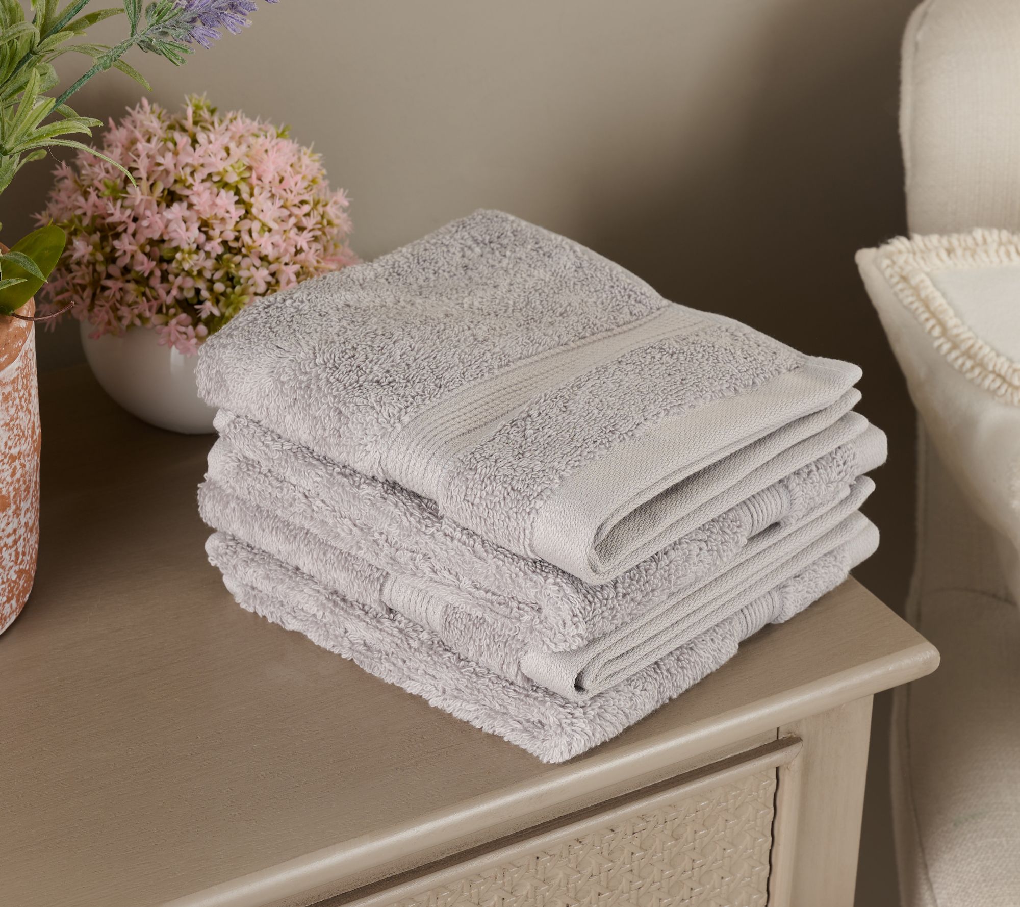 Northern Nights Egyptian Cotton 4-Piece Washcloth Set