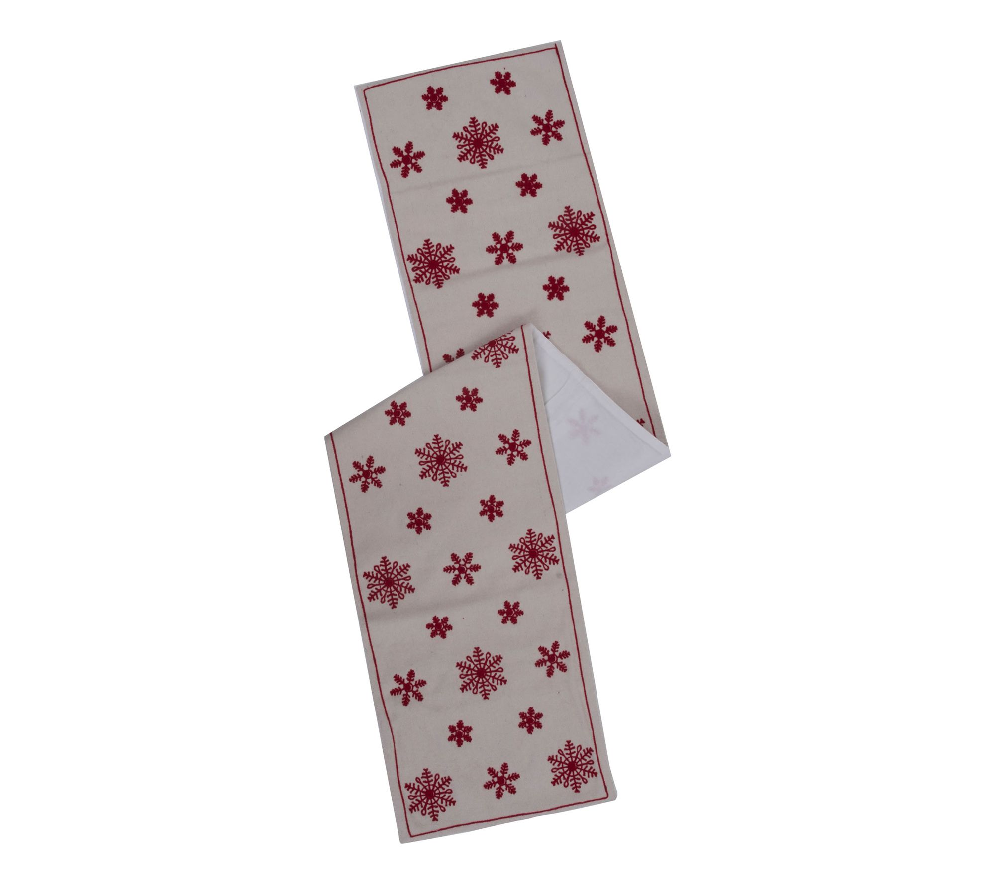 Vickerman 12" x 60" Let It Snow Table Runner