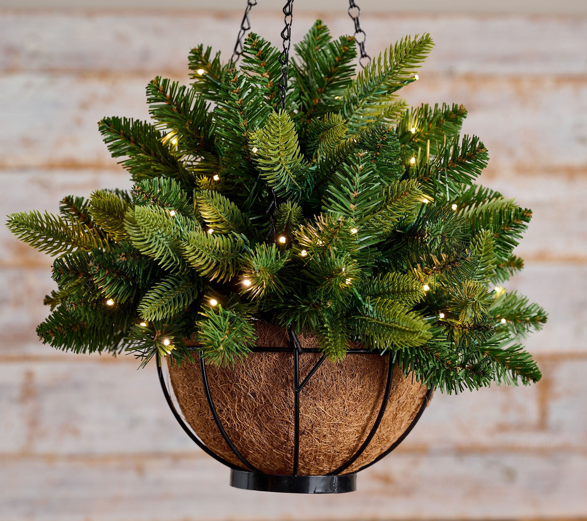 "As Is" Bethlehem Lights 18" Hanging Basket w/ Micro LEDs