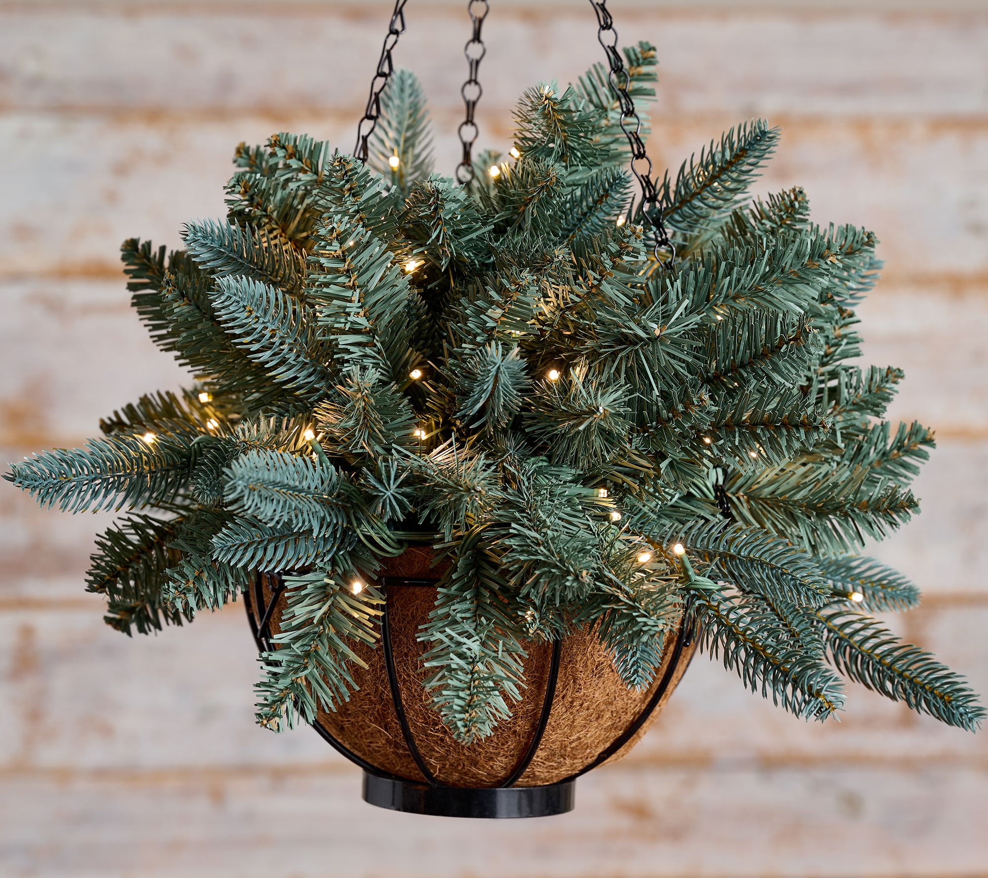 "As Is" Bethlehem Lights 18" Hanging Basket w/ Micro LEDs