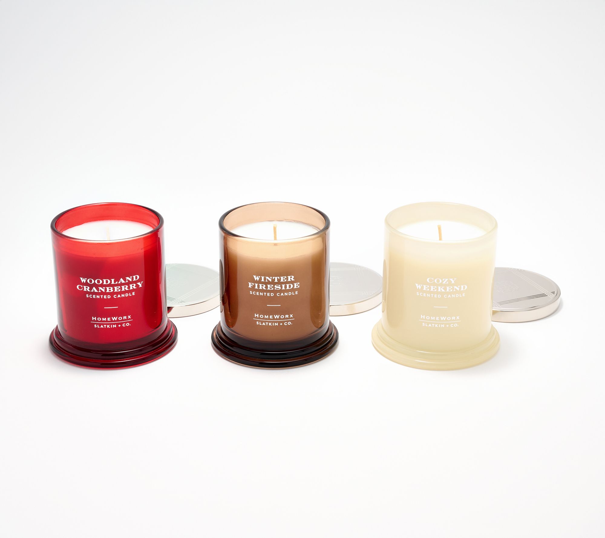 HomeWorx by Slatkin + Co. Set of 3 8oz Signature Candles