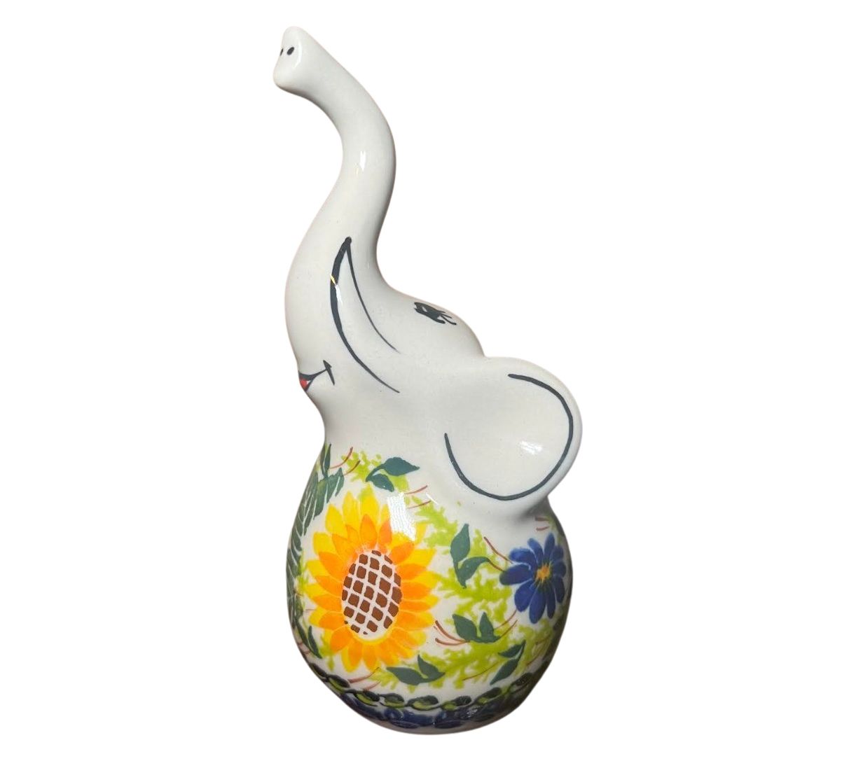 Lidia's Polish Pottery Elephant Ring Holder