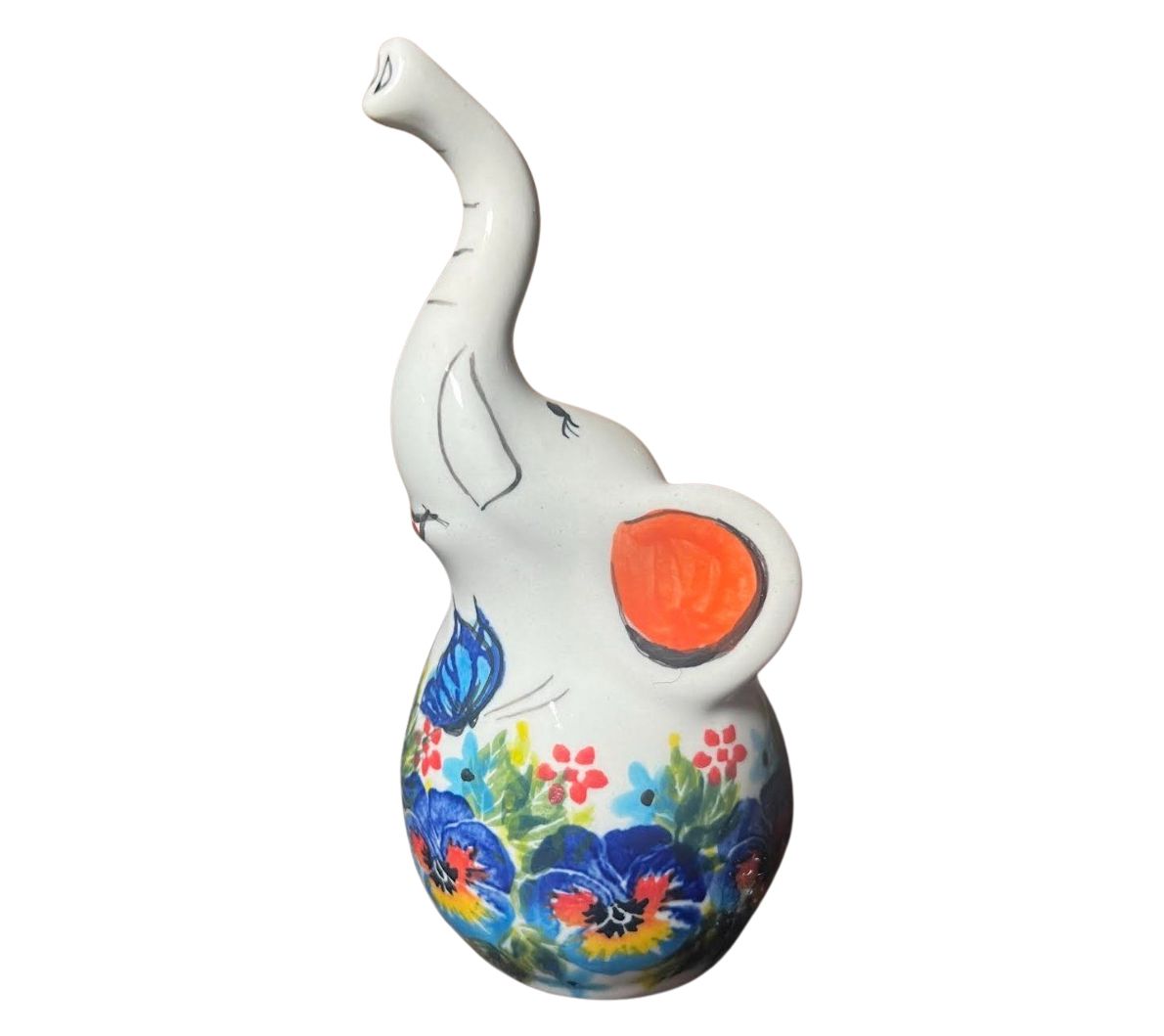 Lidia's Polish Pottery Elephant Ring Holder