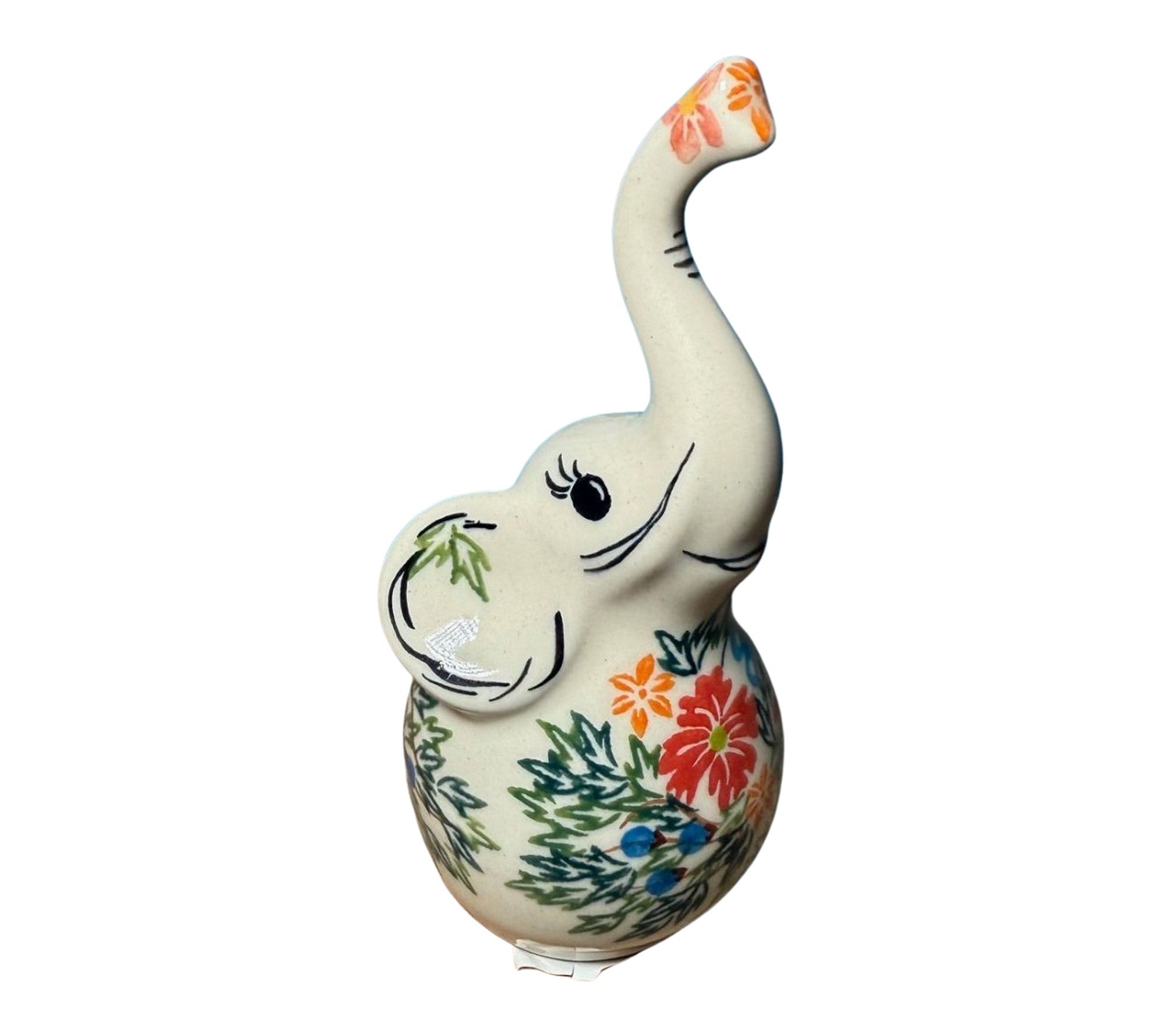Lidia's Polish Pottery Elephant Ring Holder