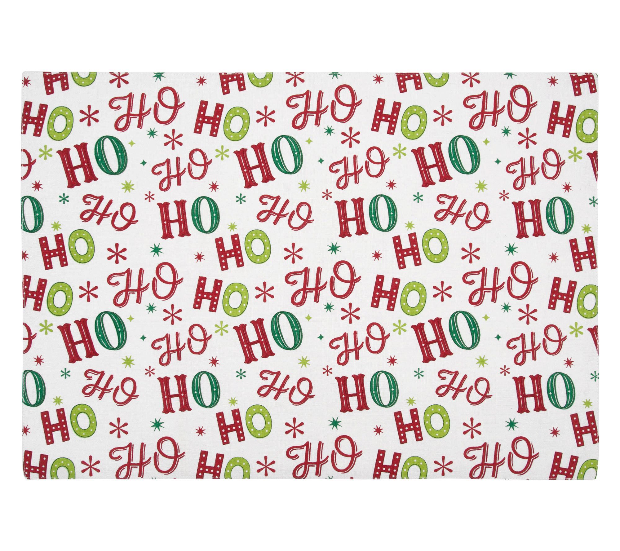 Ho Ho Ho Placemat Set of 6 by Valerie