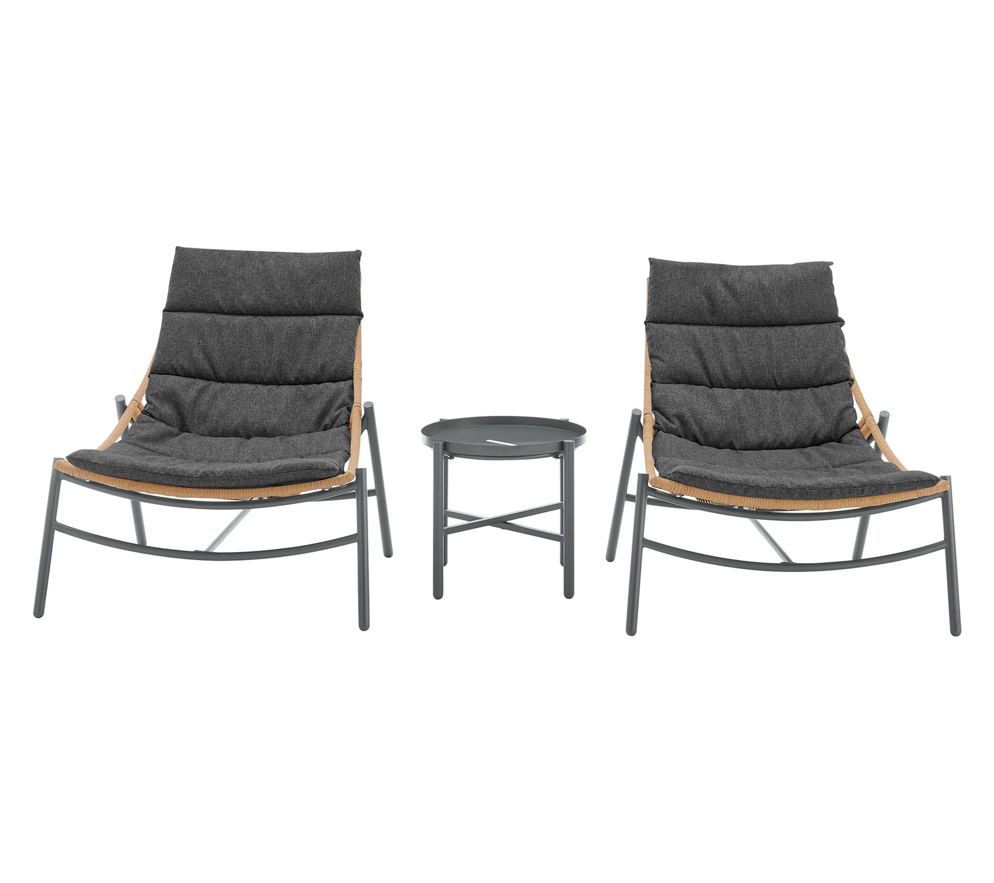 Manhattan Comfort 3-Piece Sunset Patio Conversation Set