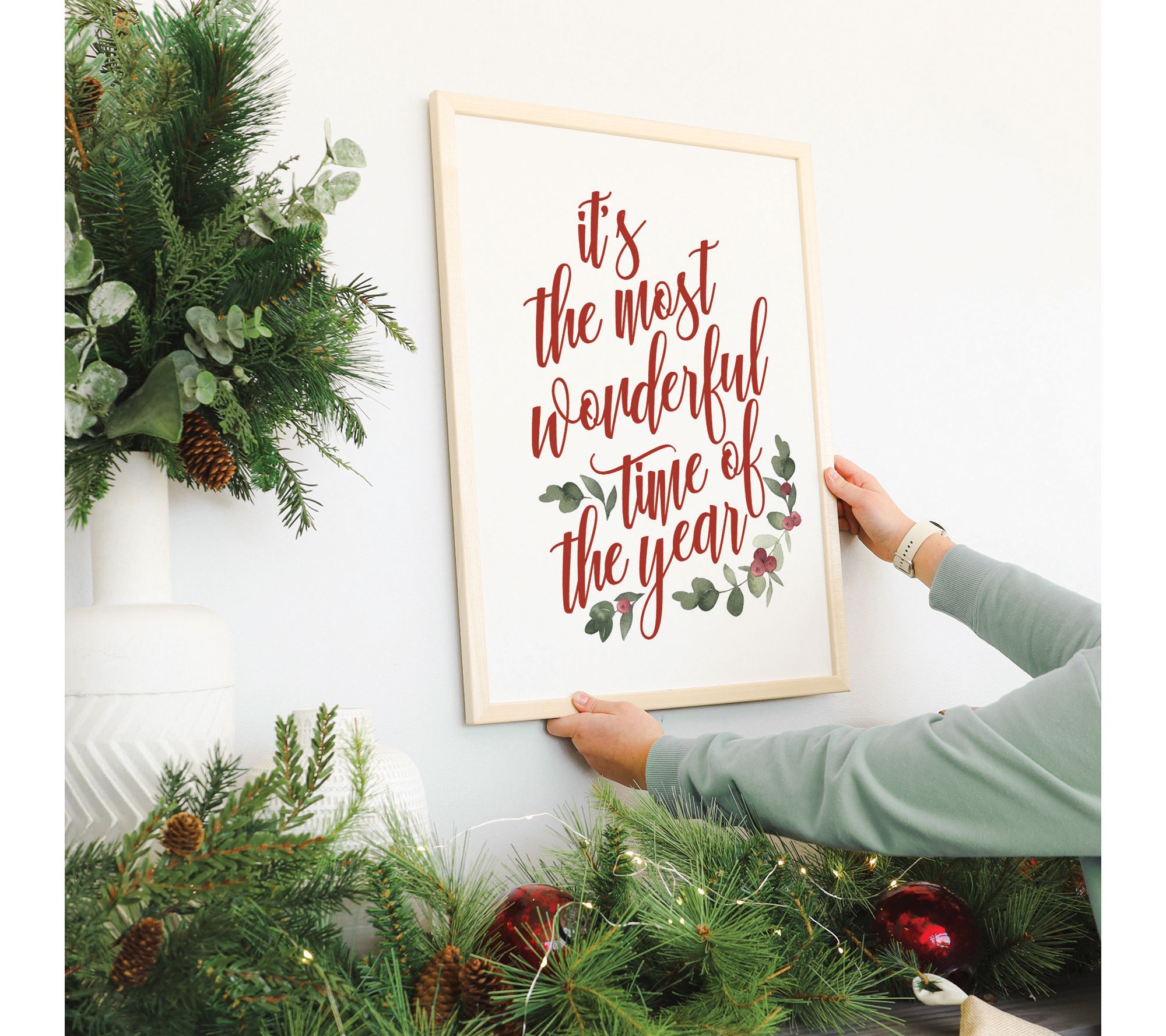 Sincere Surroundings 24" Wonderful Time Holly Thin Frame