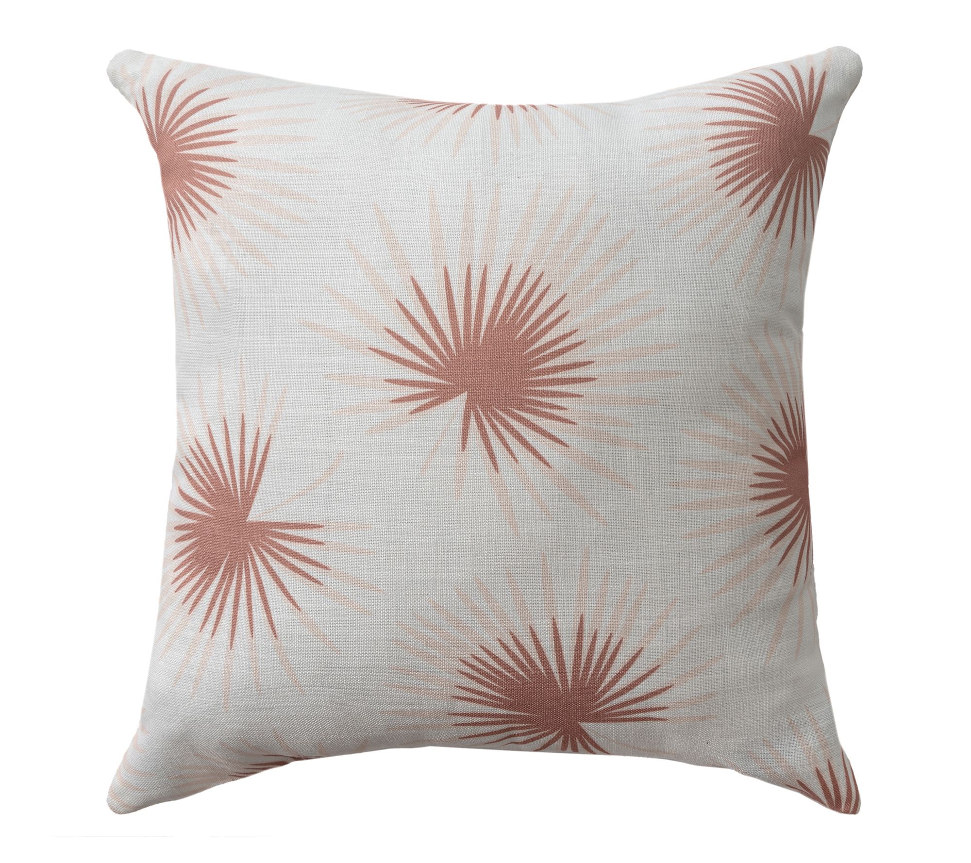 Ox Bay Coral/Cream Down Alternative Polyester Pillow, 22"x22"