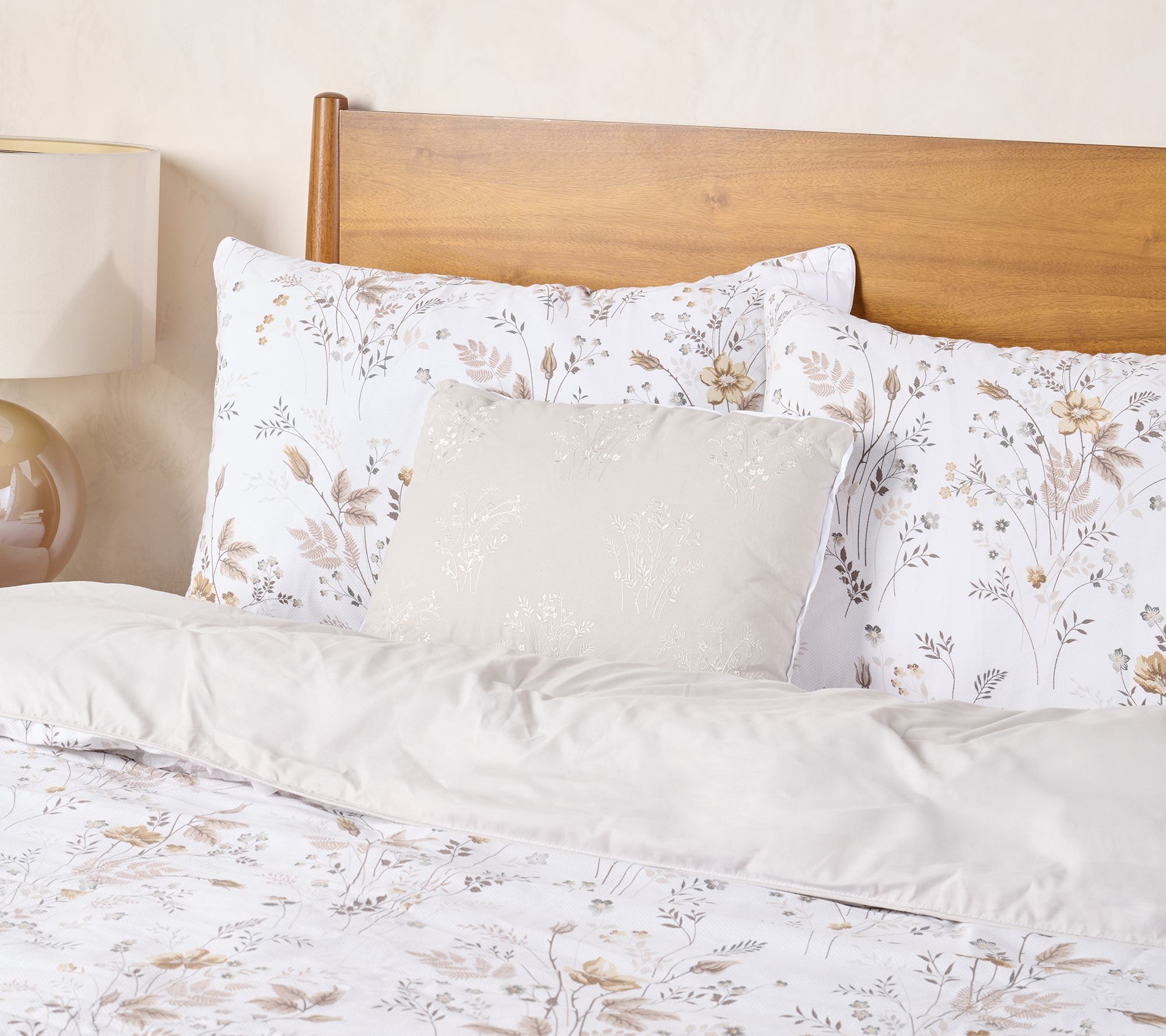 "As Is" Home Reflections Cotton Pique 4pc Comforter Set- Full