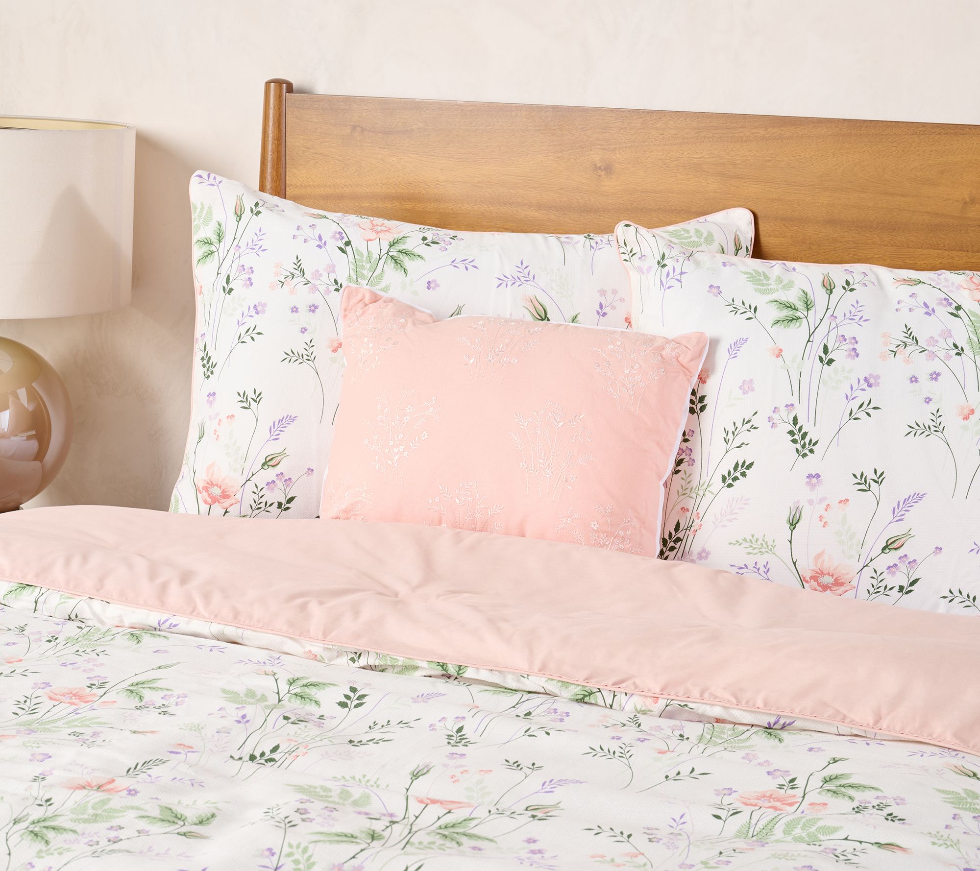 "As Is" Home Reflections Cotton Pique 4pc Comforter Set- Full