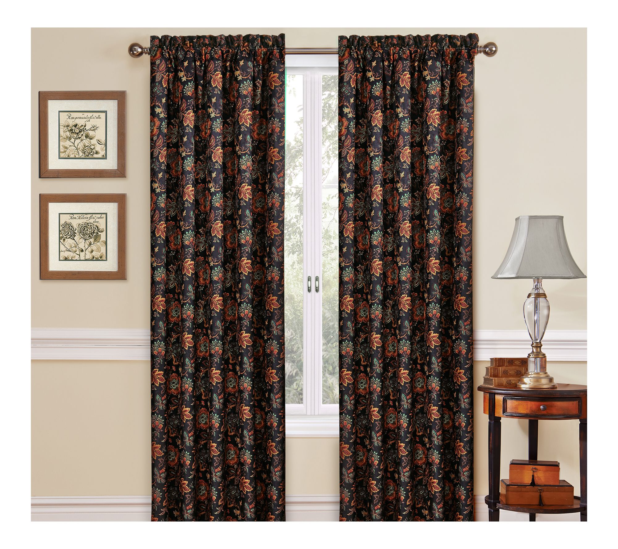 Waverly Navarra Curtain Collection - Panel - 52" X 84"