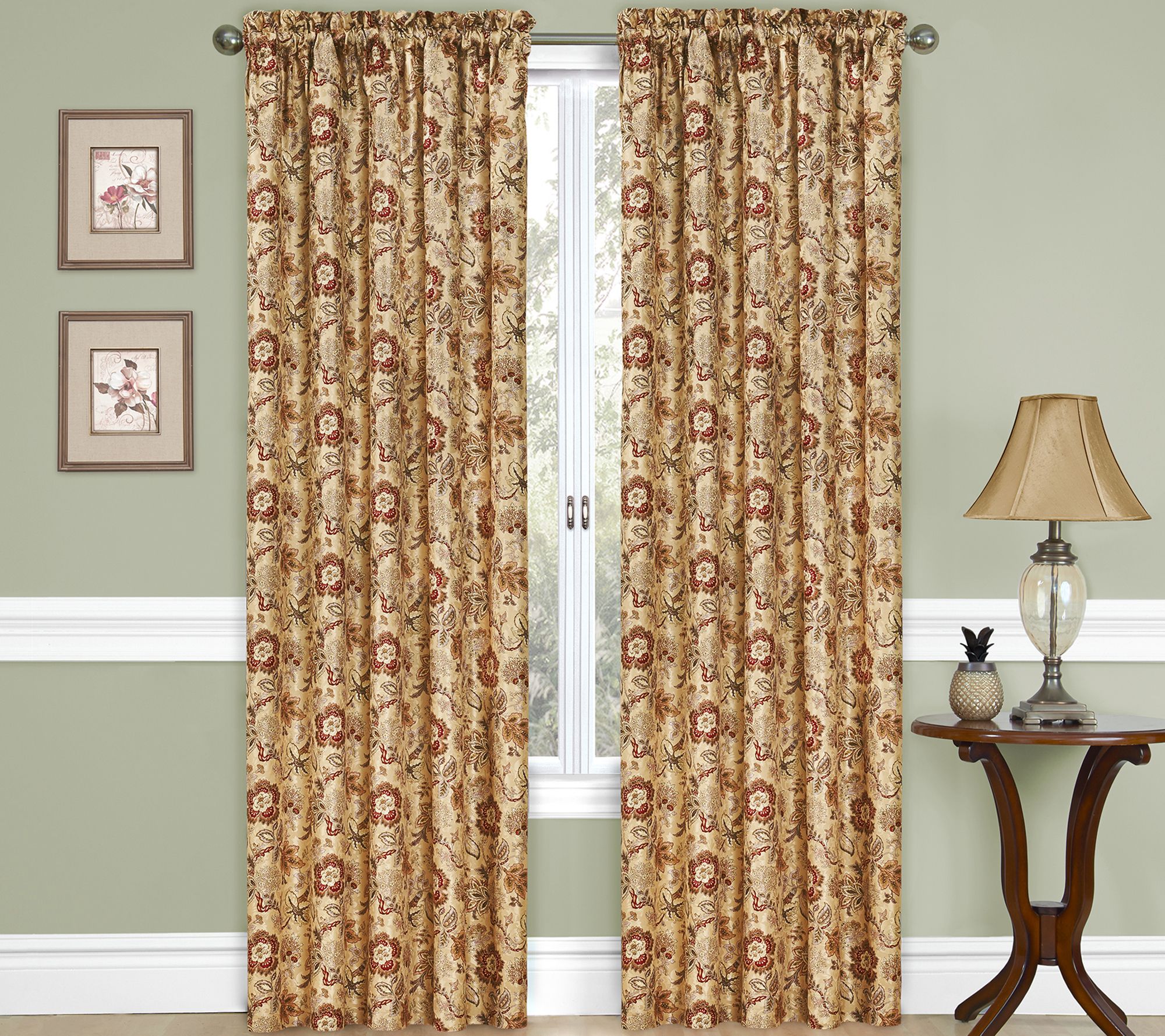 Waverly Navarra Curtain Collection - Panel - 52" X 84"
