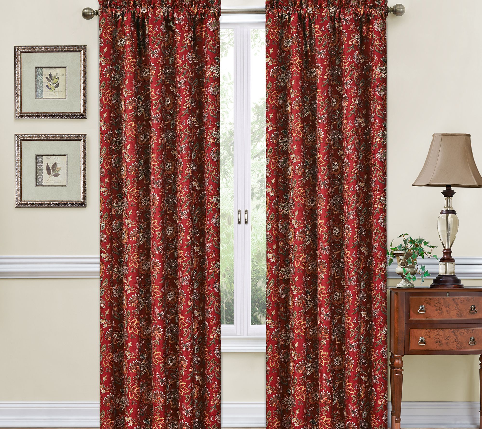 Waverly Navarra Curtain Collection - Panel - 52" X 84"