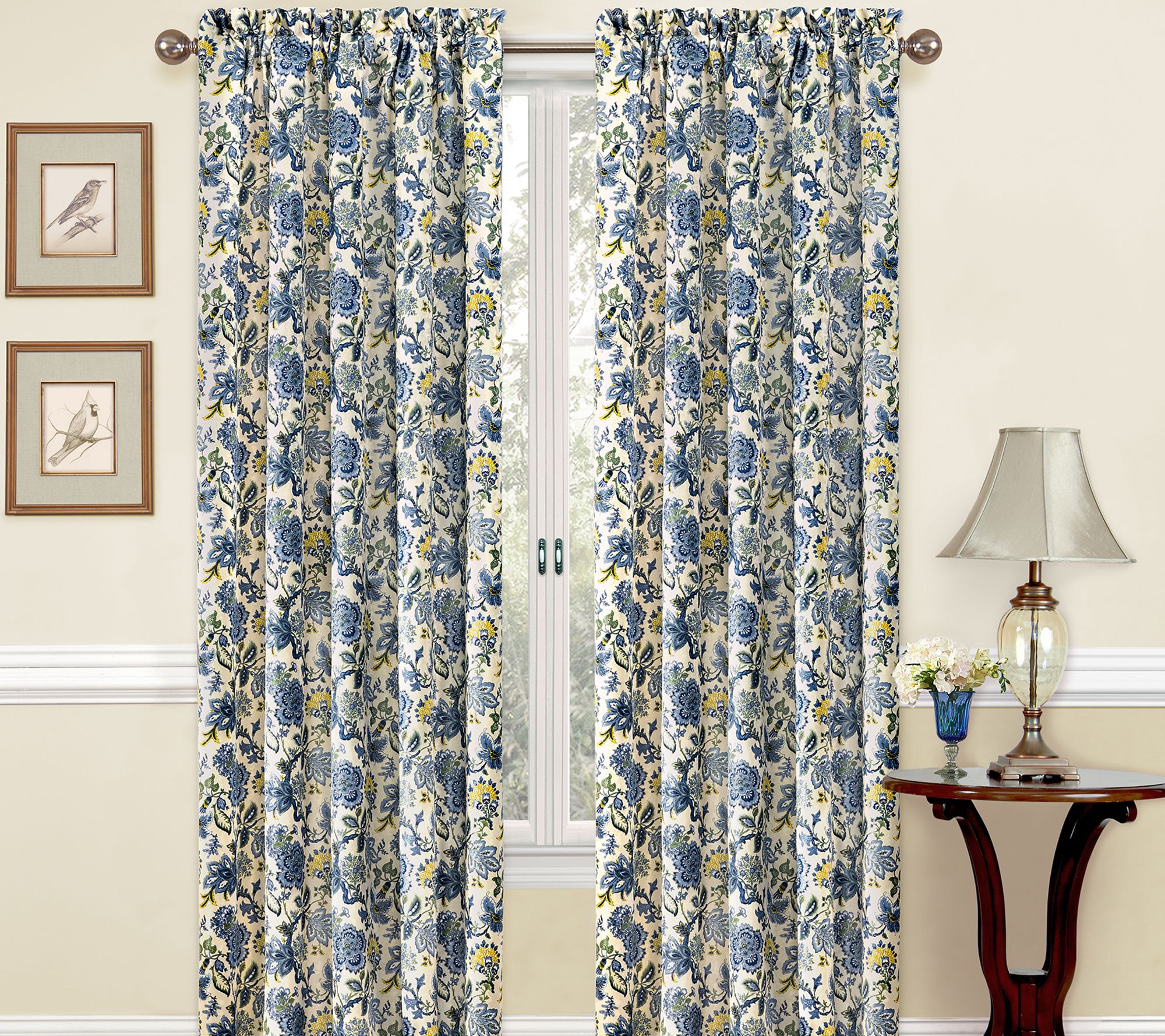 Waverly Navarra Curtain Collection - Panel - 52" X 84"