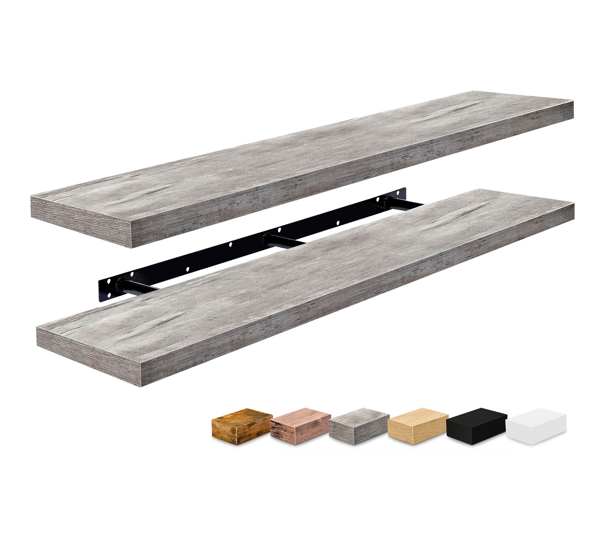 Sorbus Floating Shelves for Wall, 55 Inch Bathroom Shelves 2Pc