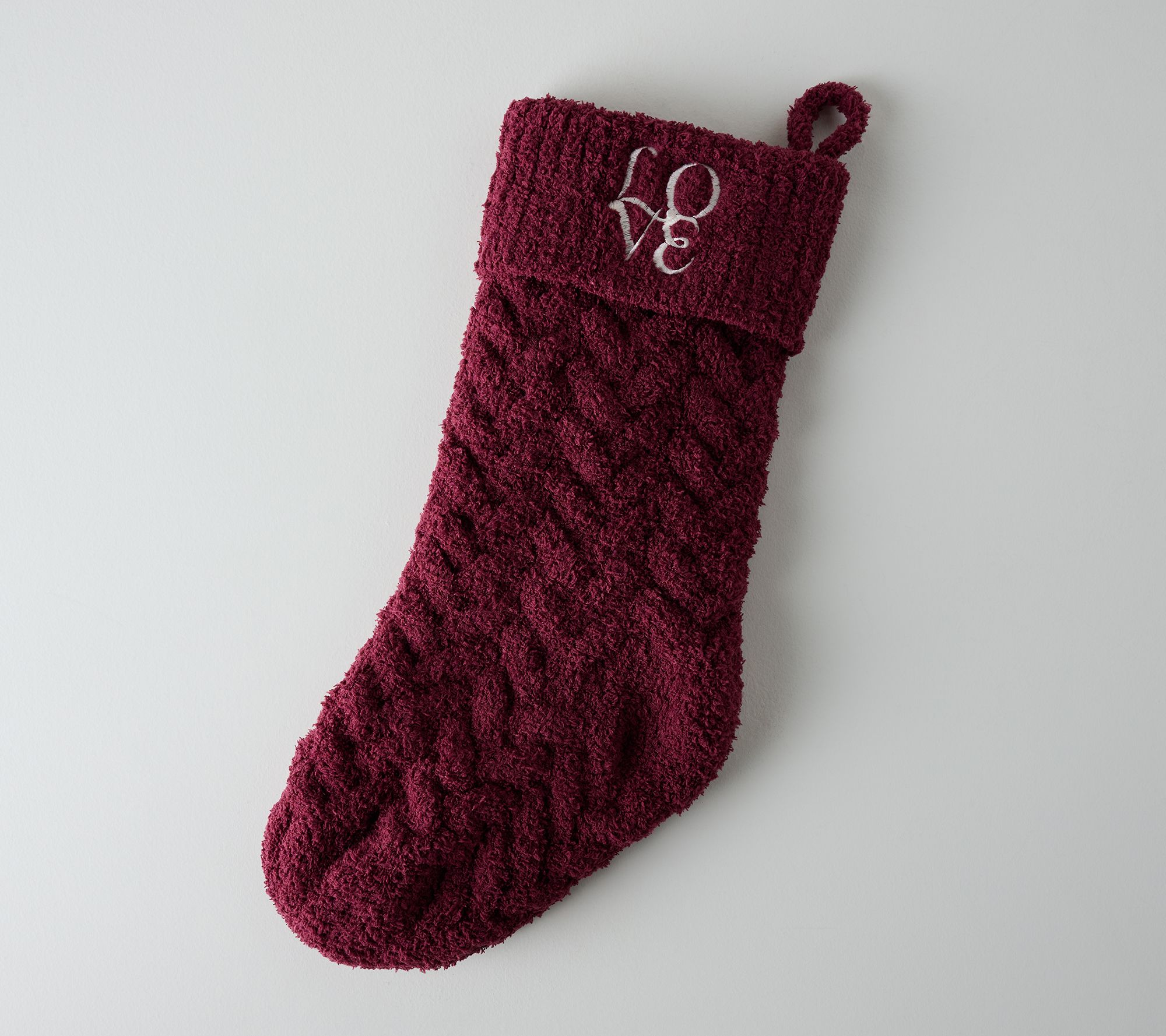 Peace Love World Cable Knit Stocking | QVC