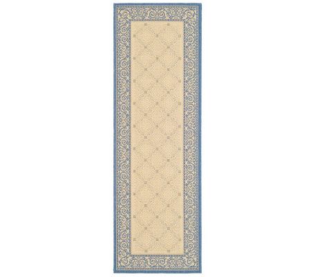 Safavieh Courtyard Lattice Flower 2'4" x 6'7" Rug