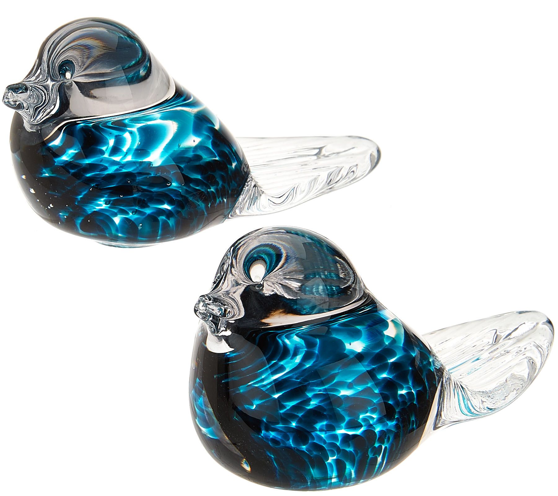 Irish Handmade Glass Company Set of Two Love Birds